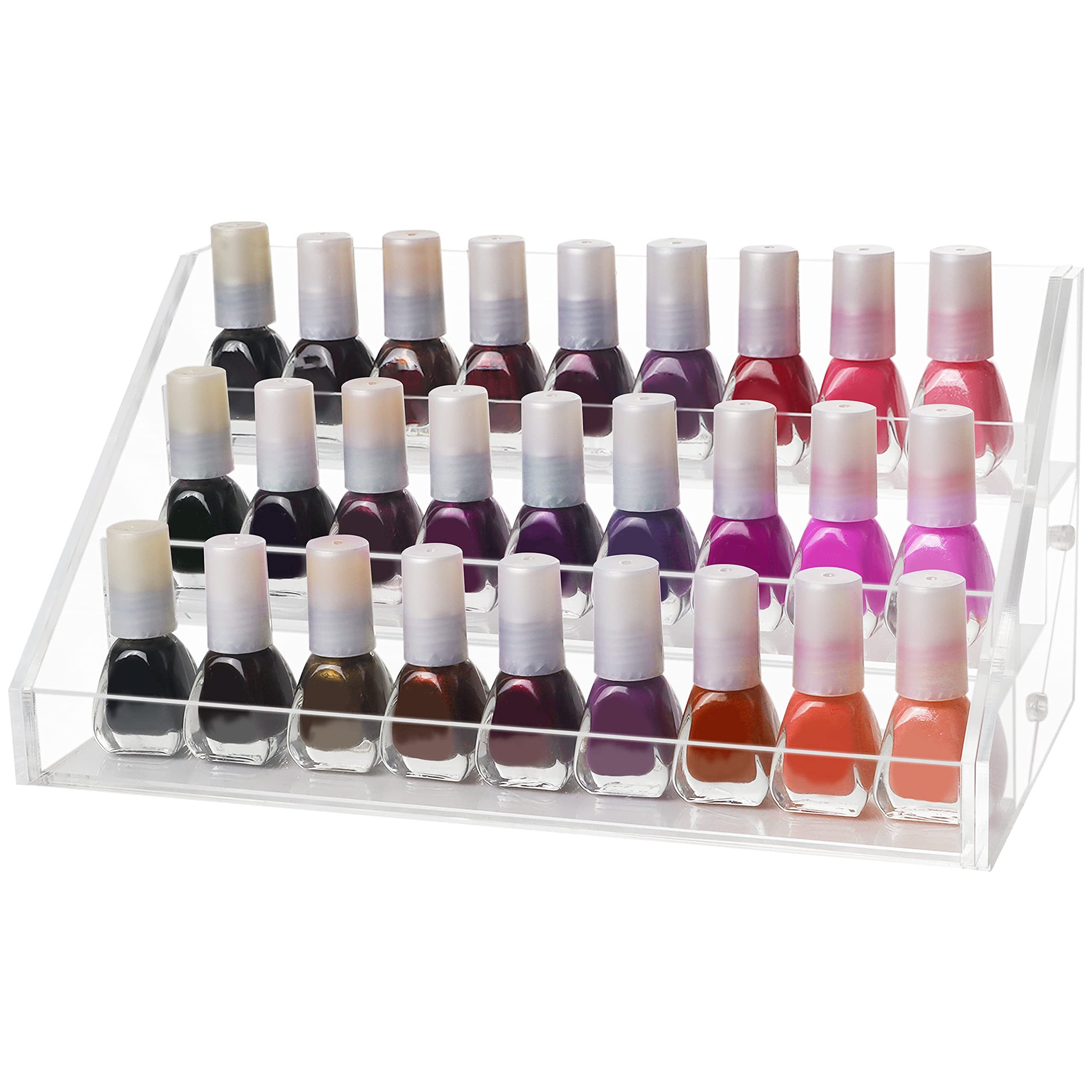 Kurtzy Badorganizer Acrylbox Nagellack Aufbewahrungsregal mit 3 Ebenen (1 S günstig online kaufen