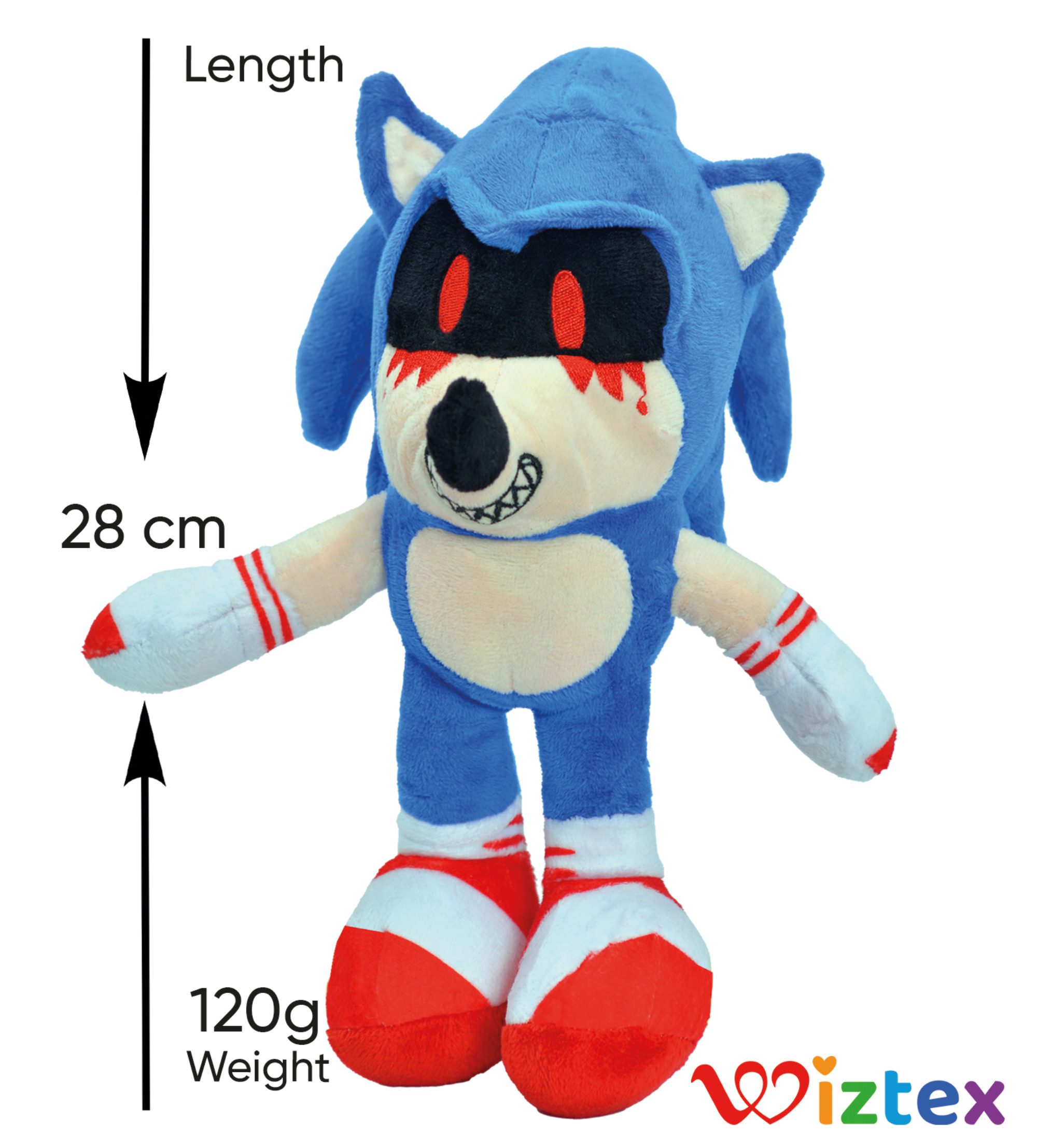 Wiztex Kuscheltier Evil Sonic Plüschfigur 28 günstig online kaufen