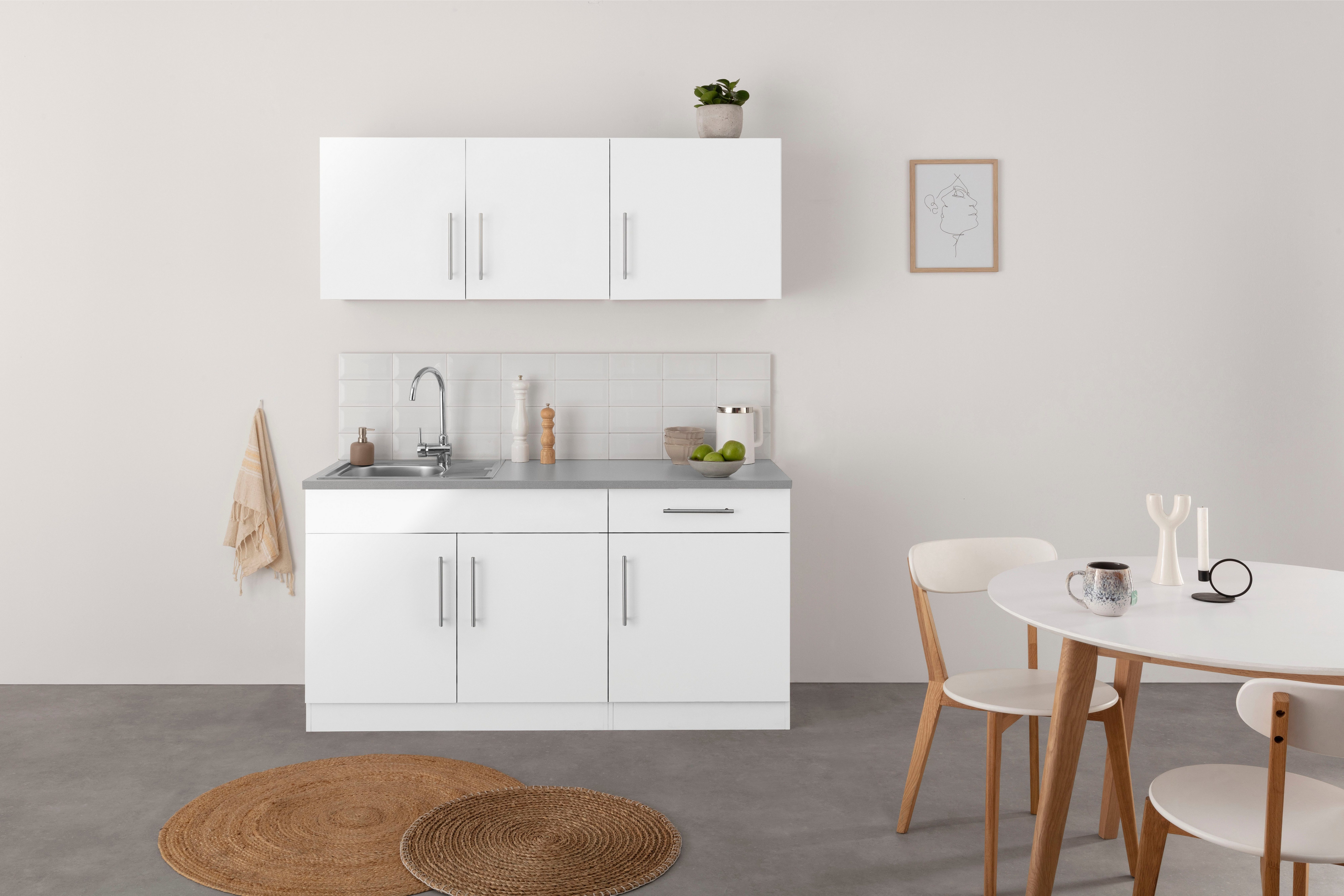 wiho Küchen Pantryküche Cali, ohne E-Geräte, günstig online kaufen