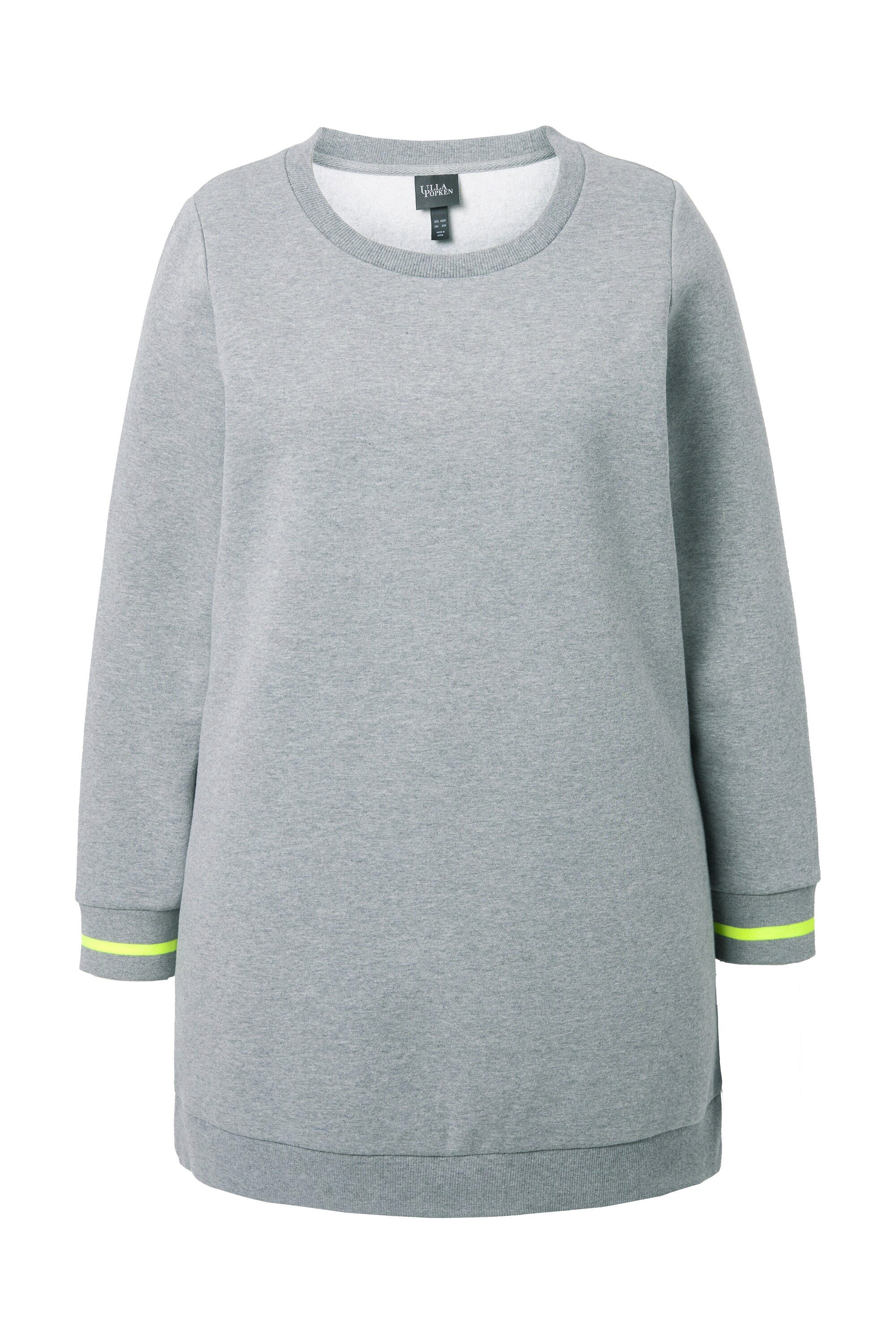 Sweatshirt Long-Sweater Schriftdruck Rundhals Langarm