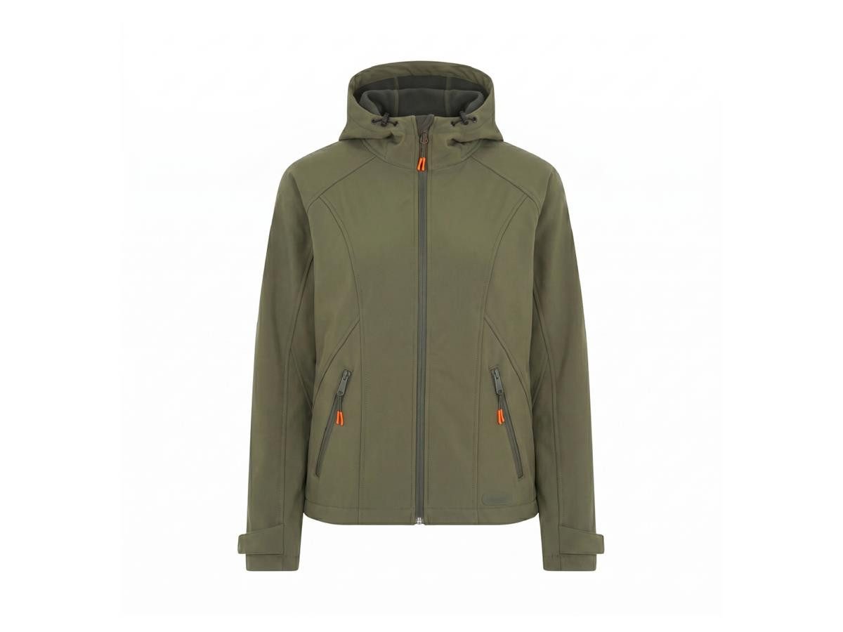 GARDENA Softshelljacke Damen-Funktionsjacke (1-St) mit Kapuze, wind- und wasserabweisend