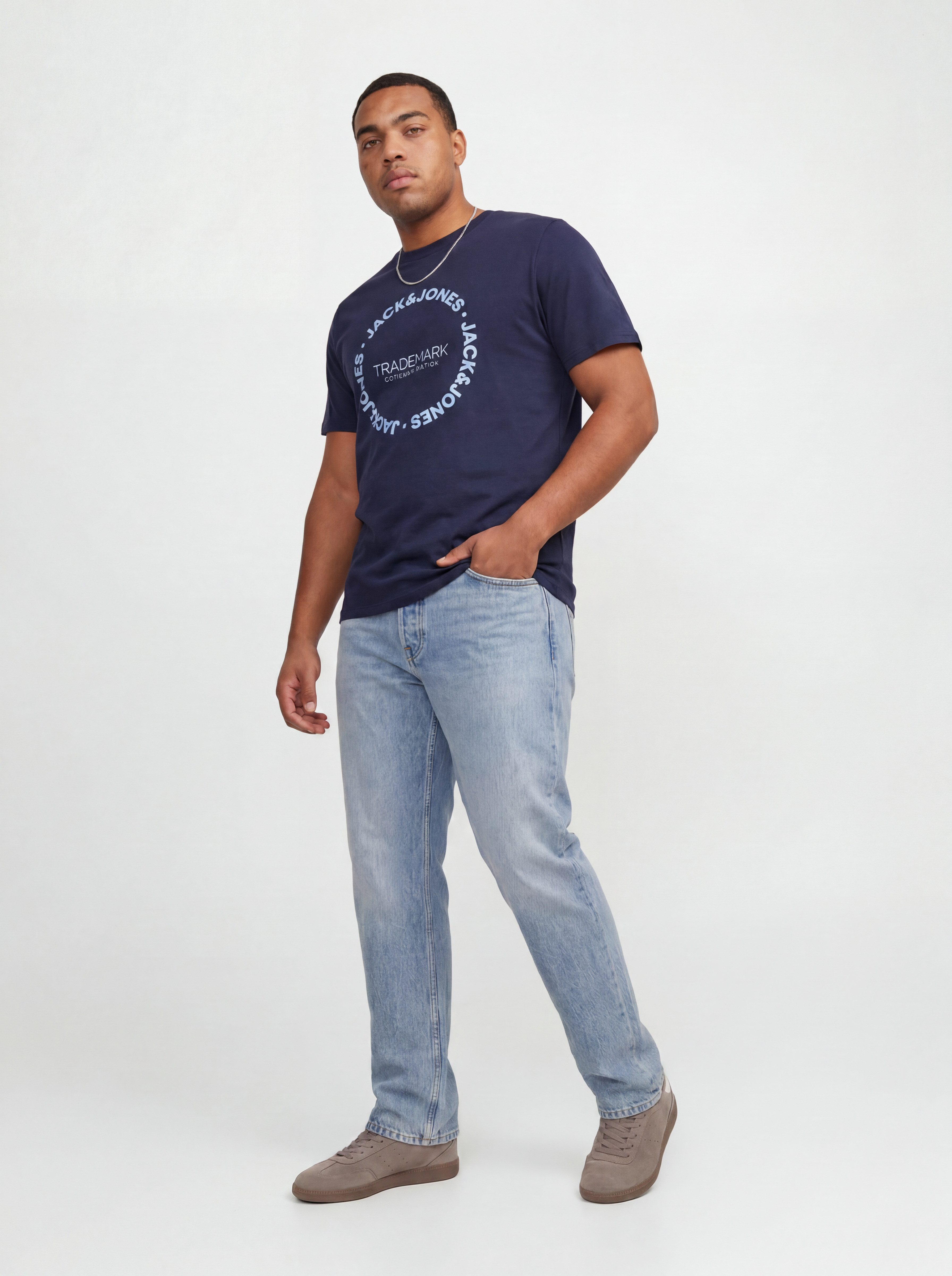 Jack & Jones PlusSize T-Shirt JJBENSON TEE SS CREW NECK PLS Baumwolle, regular fit – Bild 3 von 5