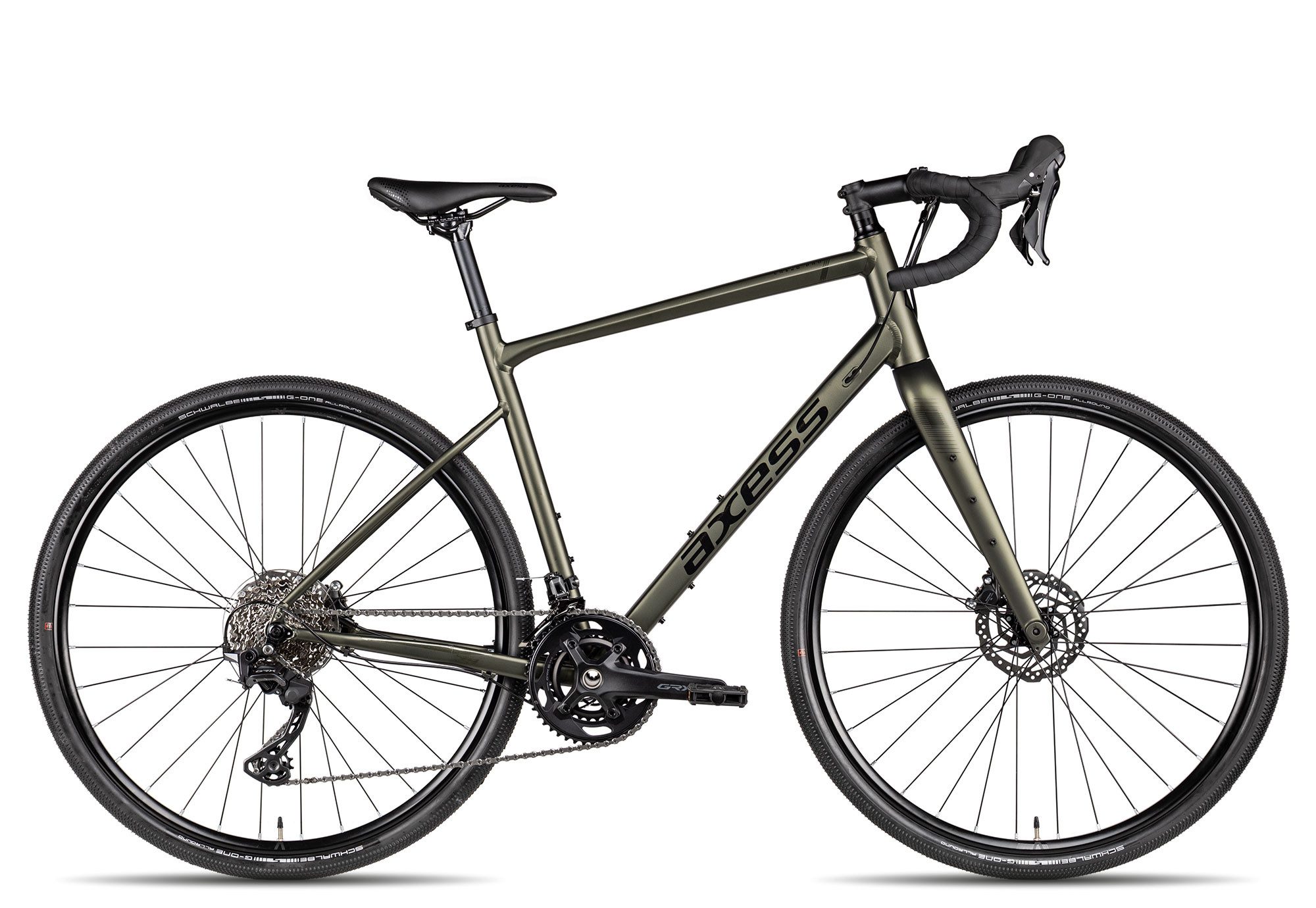 Axess Gravelbike CREED PRO, 24 Gang, Kettenschaltung, hydraulische Scheibenbremse grün