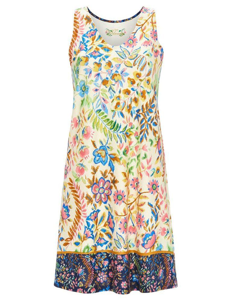 Ringella Nachthemd Ärmelloses Sommer Kleid \'Bloomy\' 3251006, Vanille, Damen  Kleid vom deutschen Hersteller RINGELLA