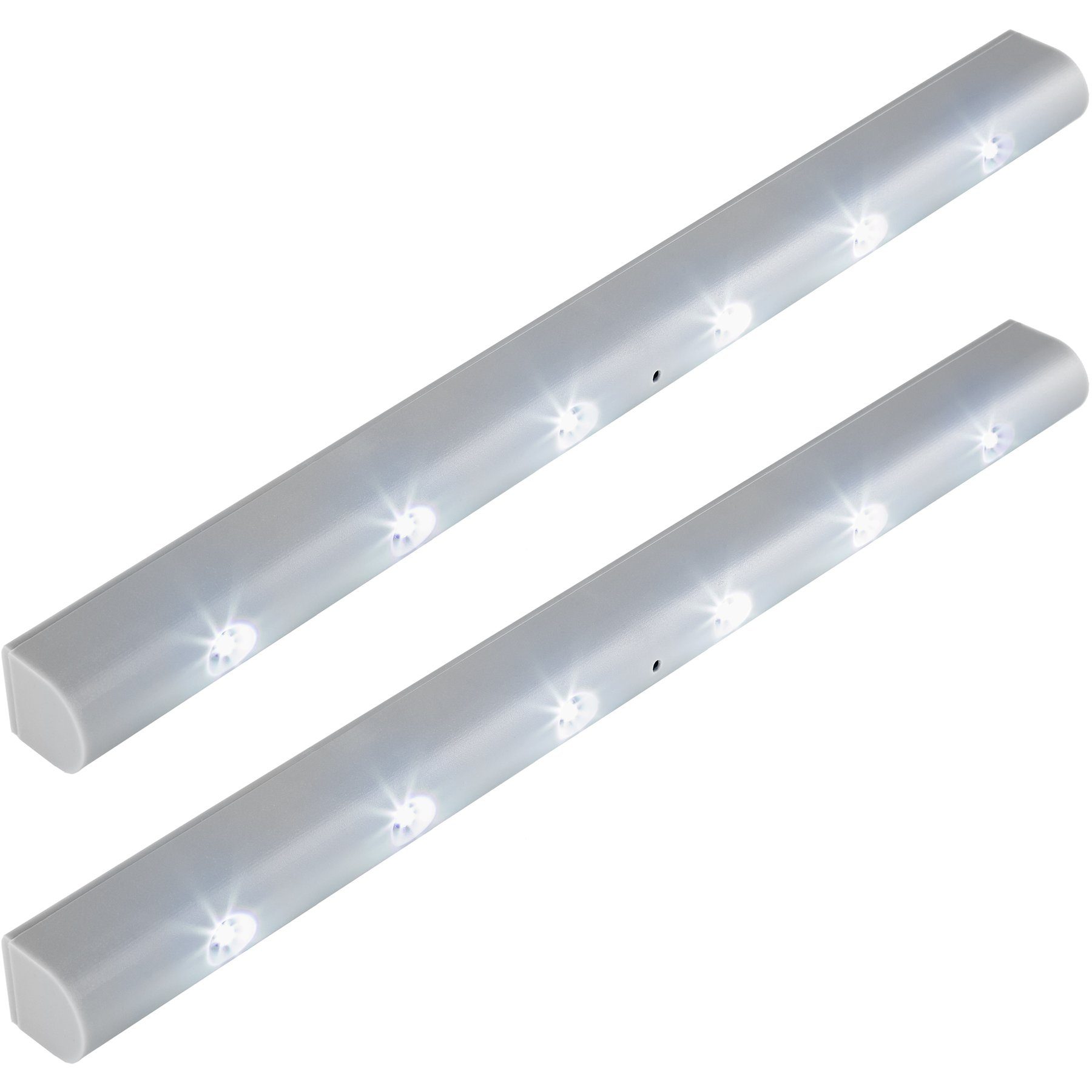 tectake LED Lichtleiste 2 LED-Lichtleisten mit Bewegungsmelder,  Bewegungsmelder, LED, Weiß