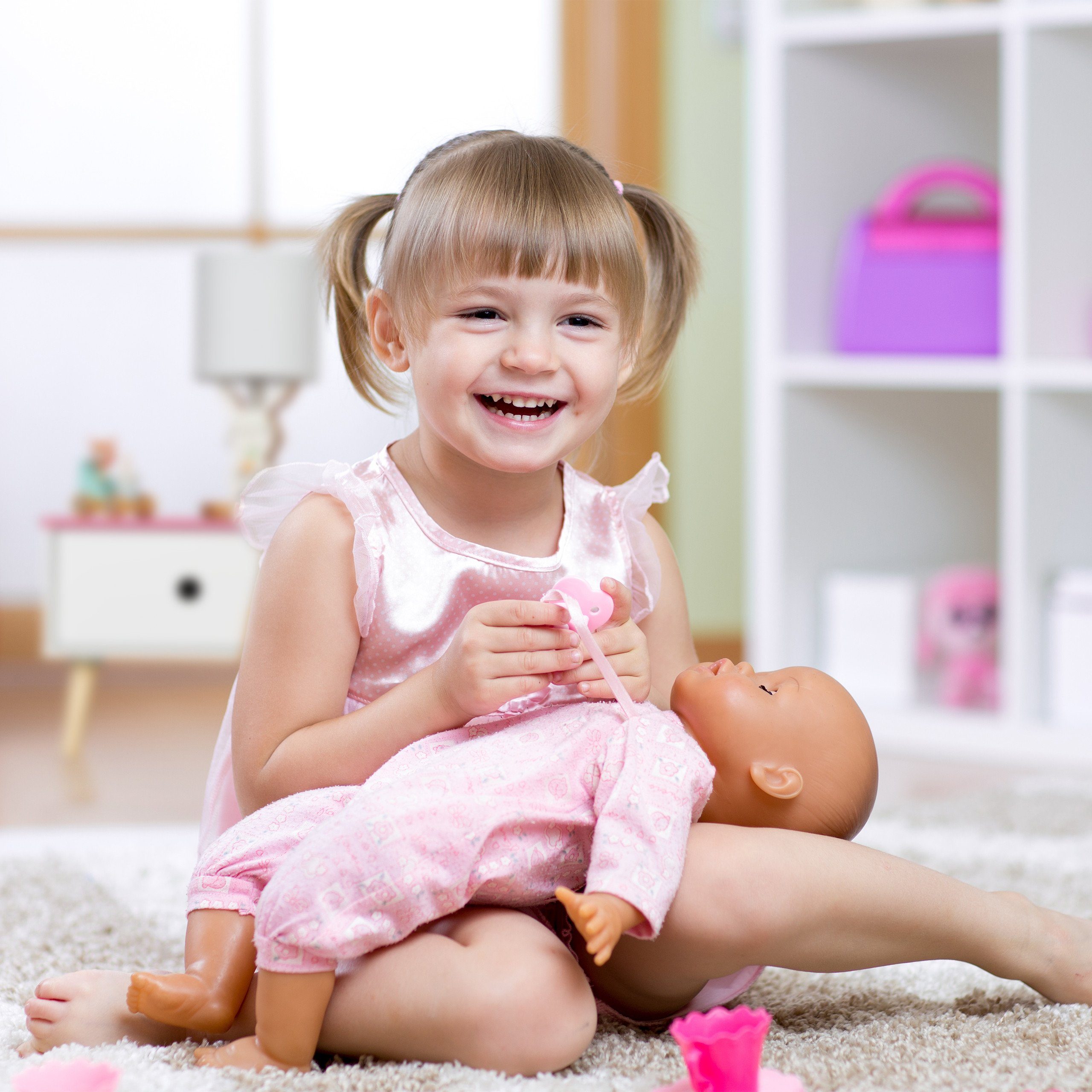 relaxdays Nachttisch für Kinder mit Schublade (1-St) – Bild 3 von 5