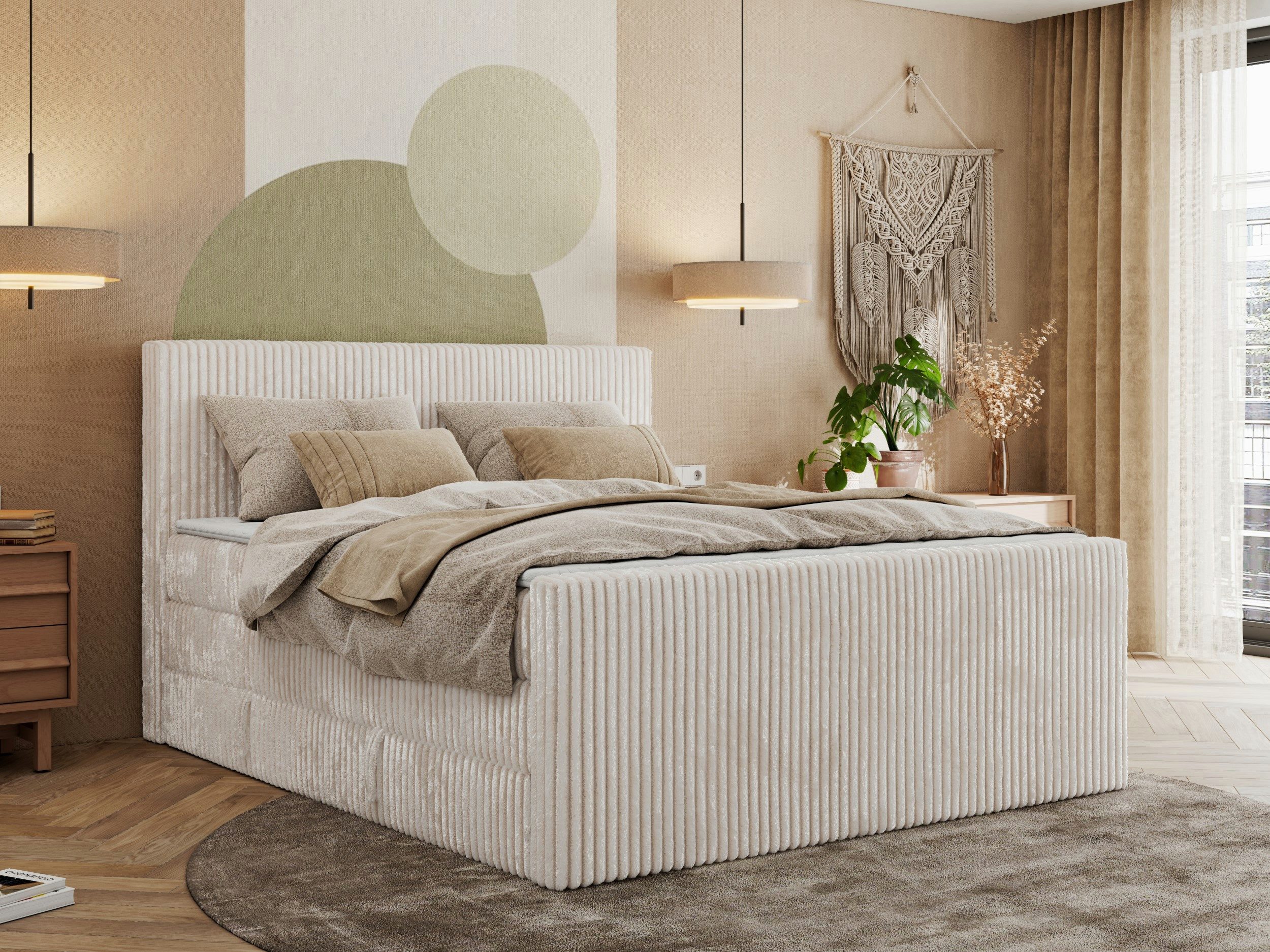 MKS MÖBEL Boxspringbett TILIANO KING DUO (Packung, Set, Polsterbett, T30-Sc günstig online kaufen