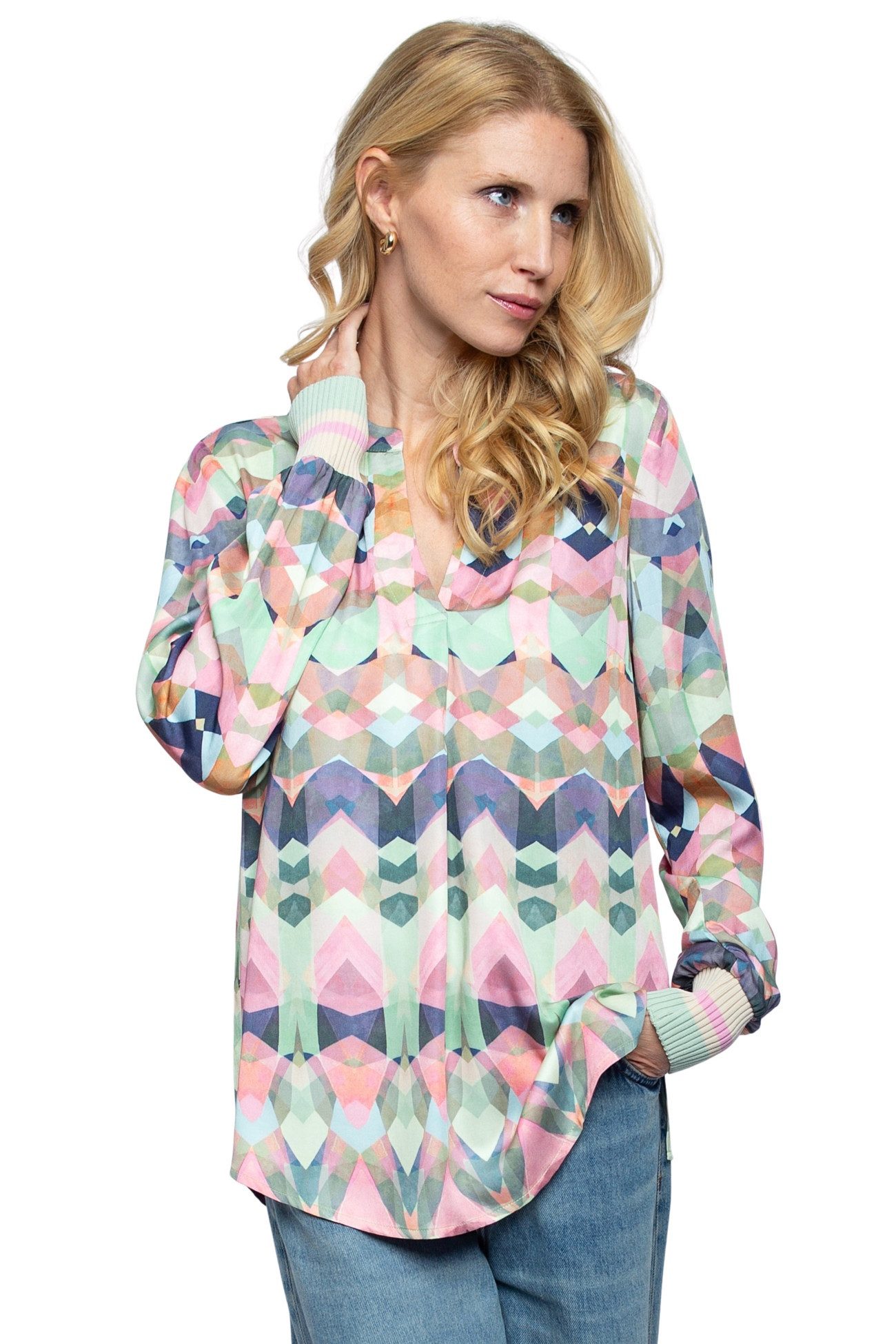 Emily Van Den Bergh Schlupfbluse Damenbluse 8712-520