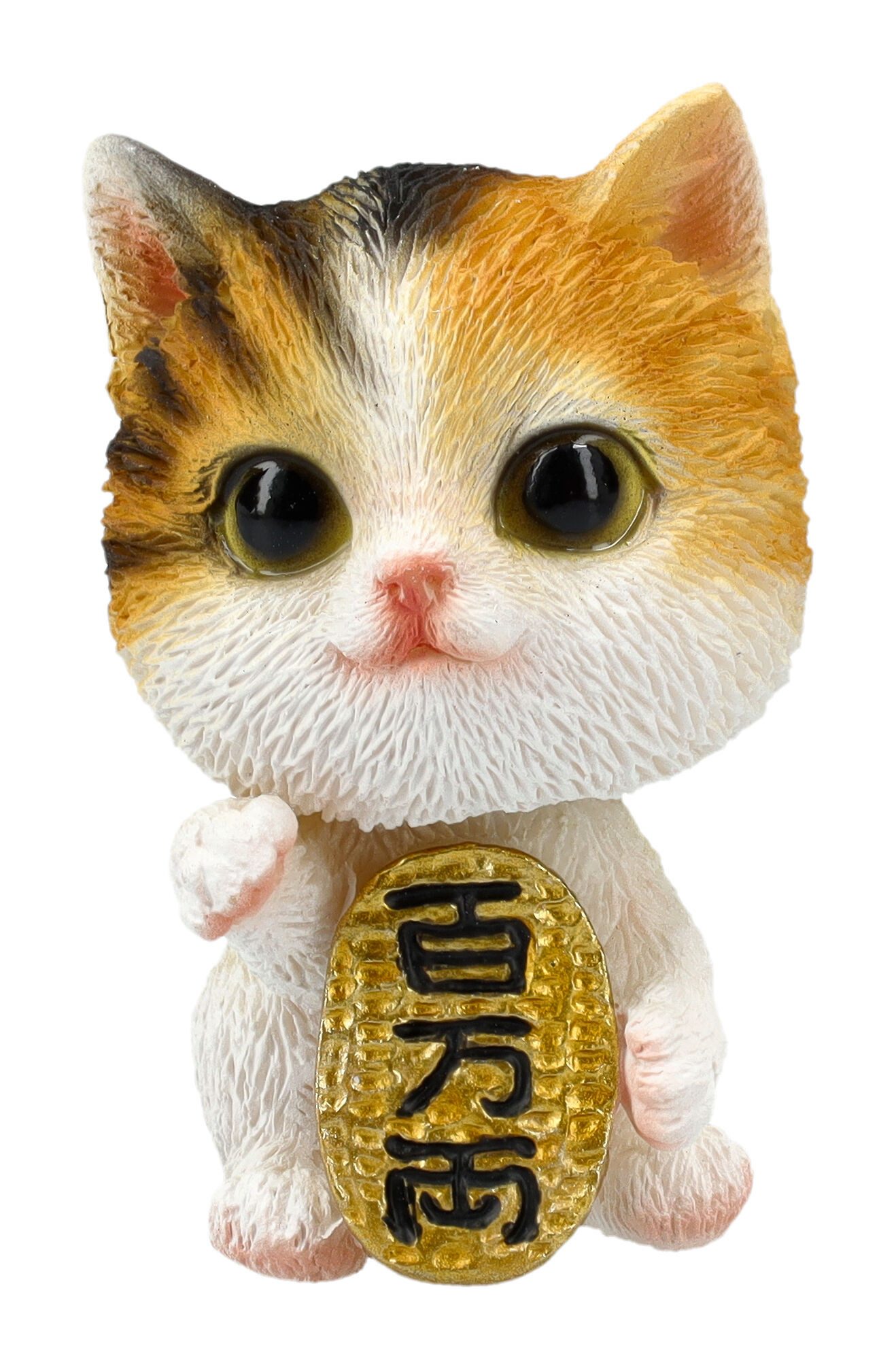 Figuren Shop GmbH Dekofigur Wackelkopffigur - Maneki Neko - lustige Dekofigur Katzenfigur Deko