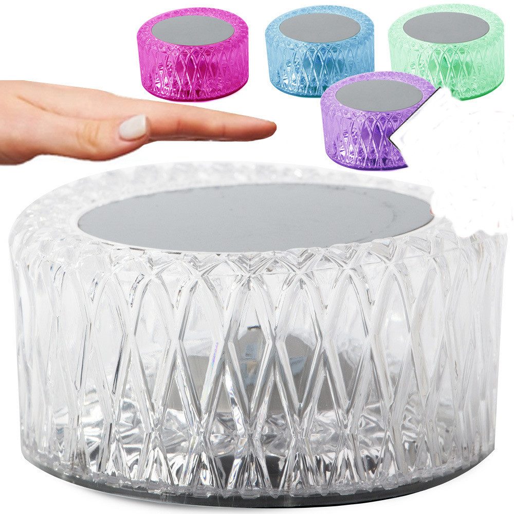 VERK GROUP LED Nachtlicht LED Akku Nachttischlampe Touch Dimmbar RGB Tischlampe Nachtlicht USB 1