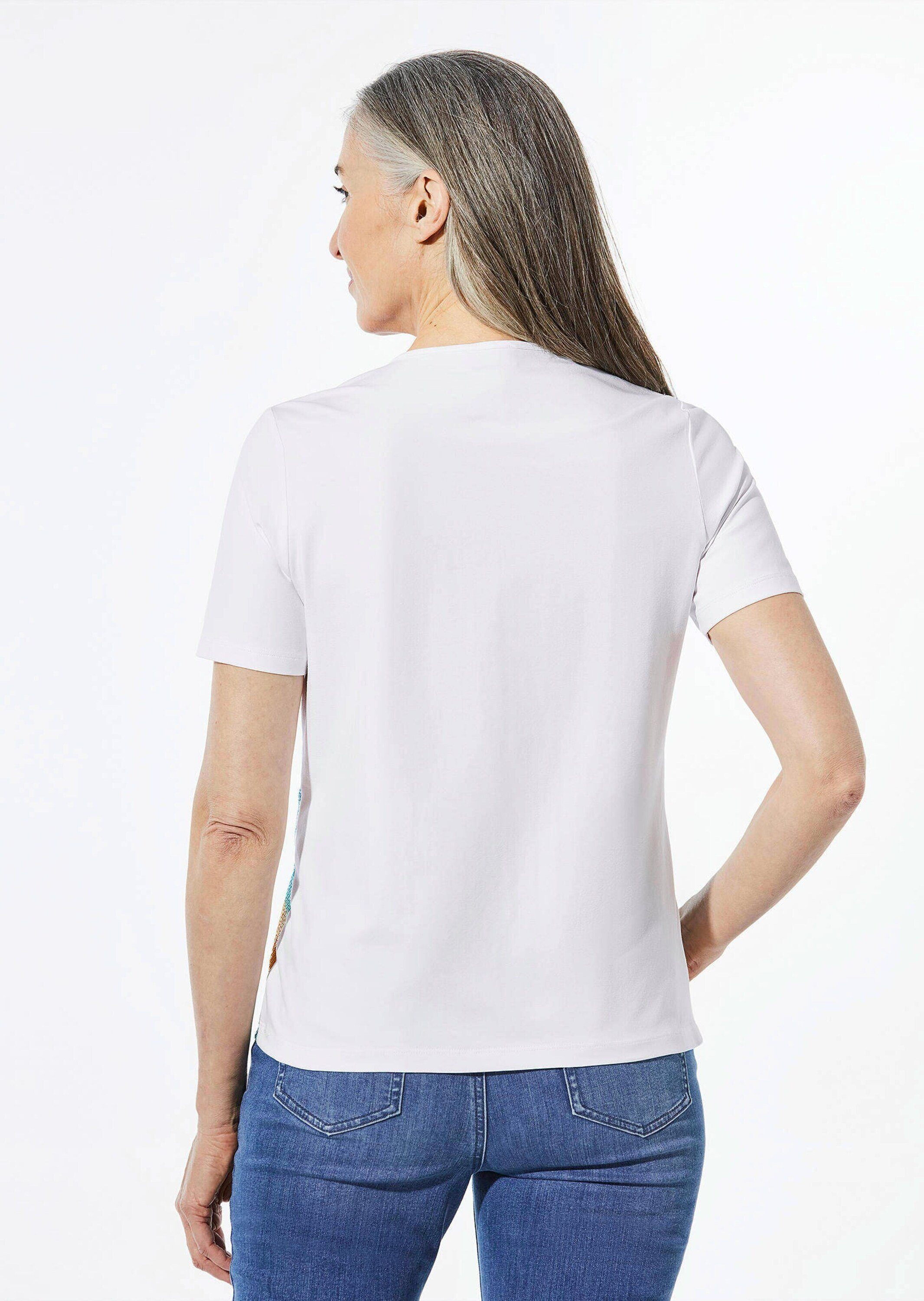 GOLDNER T-Shirt Kurzgröße: Shirt mit Rundhalsausschnitt