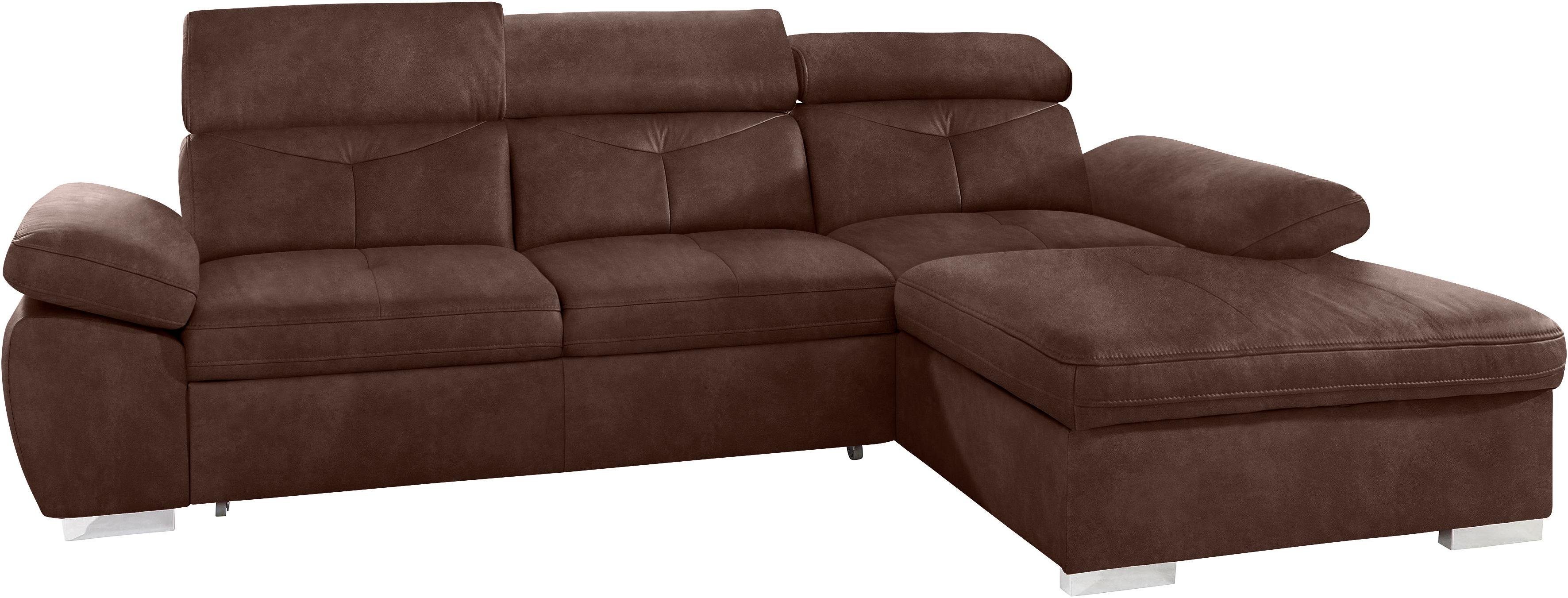 exxpo - sofa fashion Ecksofa Spring, super bequem, mit Armteil- und Kopftei günstig online kaufen