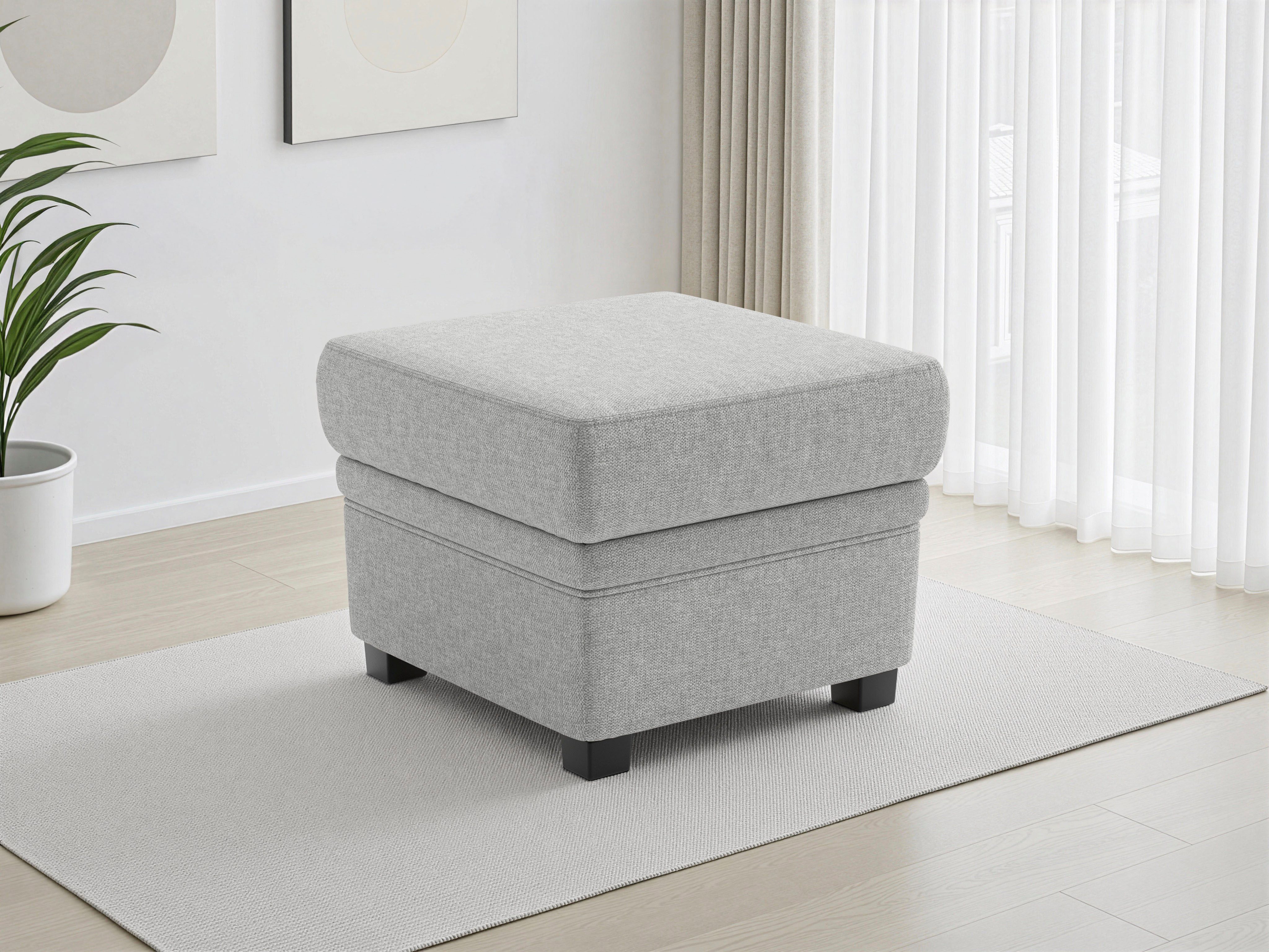 sit&more Polsterhocker Savona, B: 58 cm, individuell zu kombinieren