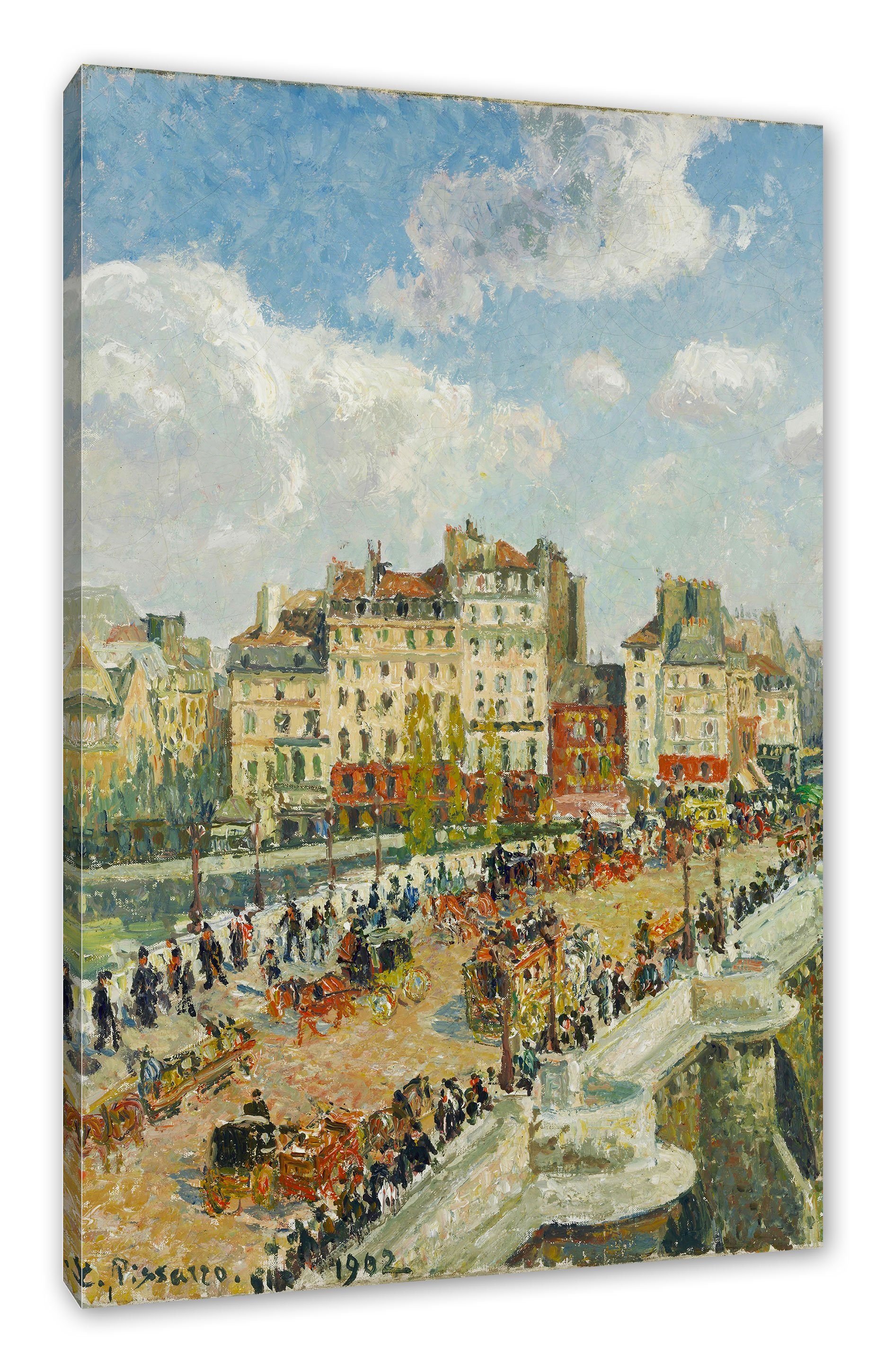 Pixxprint Leinwandbild Camille Pissarro - The Pont Neuf, Camille Pissarro - The Pont Neuf (1 St), Leinwandbild fertig bespannt, inkl. Zackenaufhänger