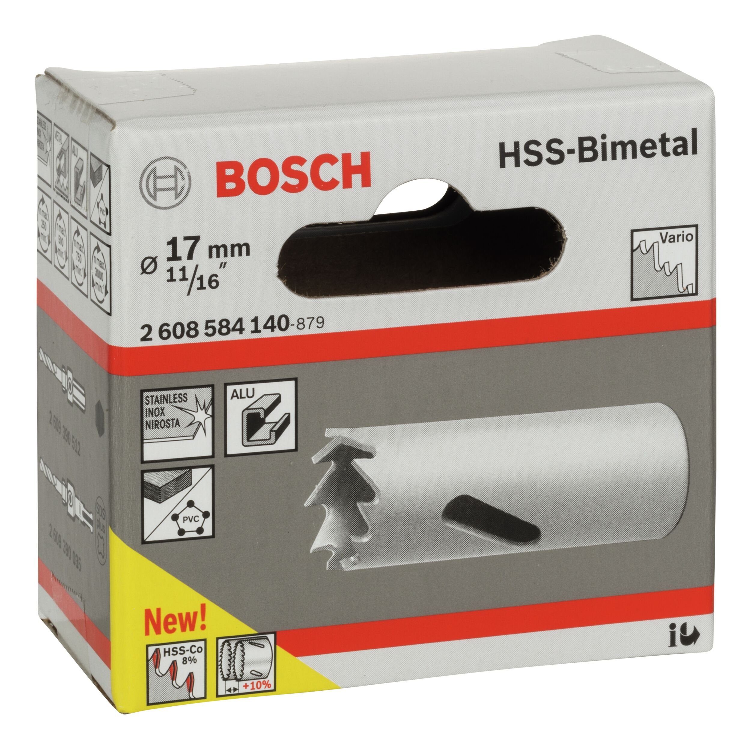 mm, 17 11/16" Ø für Standardadapter Lochsäge, - HSS-Bimetall / BOSCH