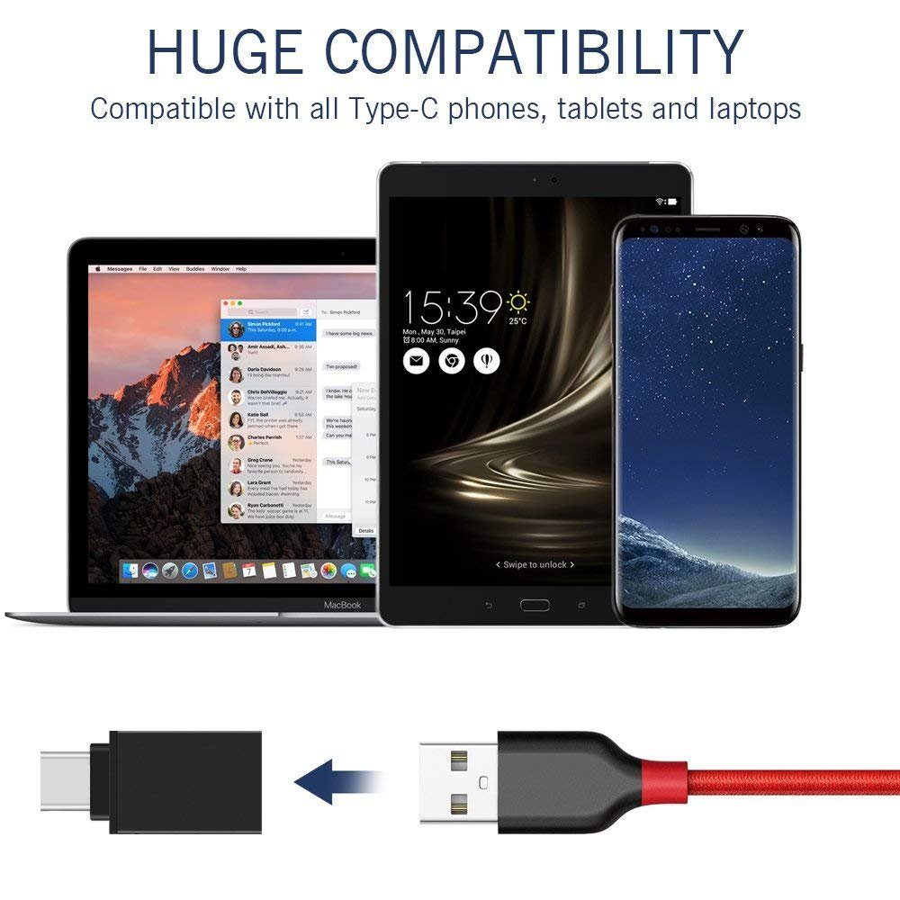 TradeNation Adapter USB C auf USB A 3.0 OTG USB-Stick für MacBook Samsung Buchse USB-Adapter USB-C zu USB 3.0 Typ A, Plug & Play OTG – Bild 5 von 5