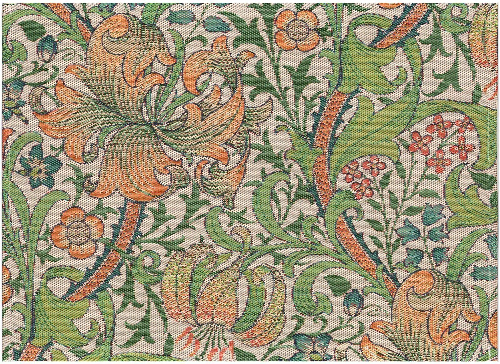 EKELUND MASTER WEAVERS 1692 Platzset Tischsets (2x Set) William Morris Golden Lily 35x48 cm, (Set, 2-St), unbehandelt