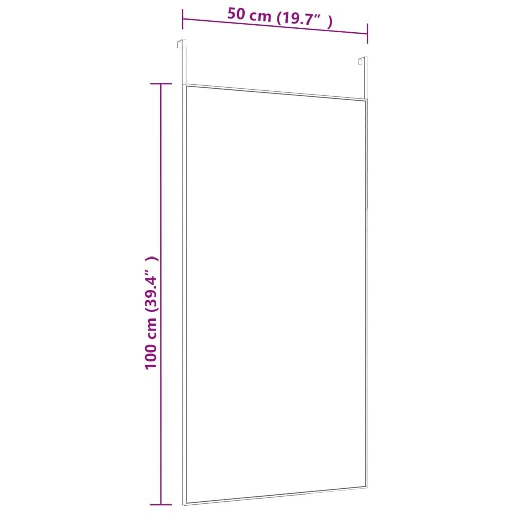 Wandspiegel Glas und furnicato Türspiegel Schwarz cm Aluminium 50x100