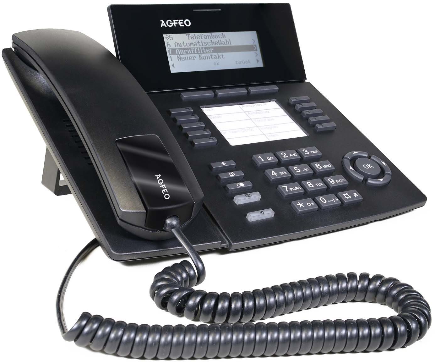 Agfeo AGFEO Systemtelefon SENSORfon schwarz Festnetztelefon ST53