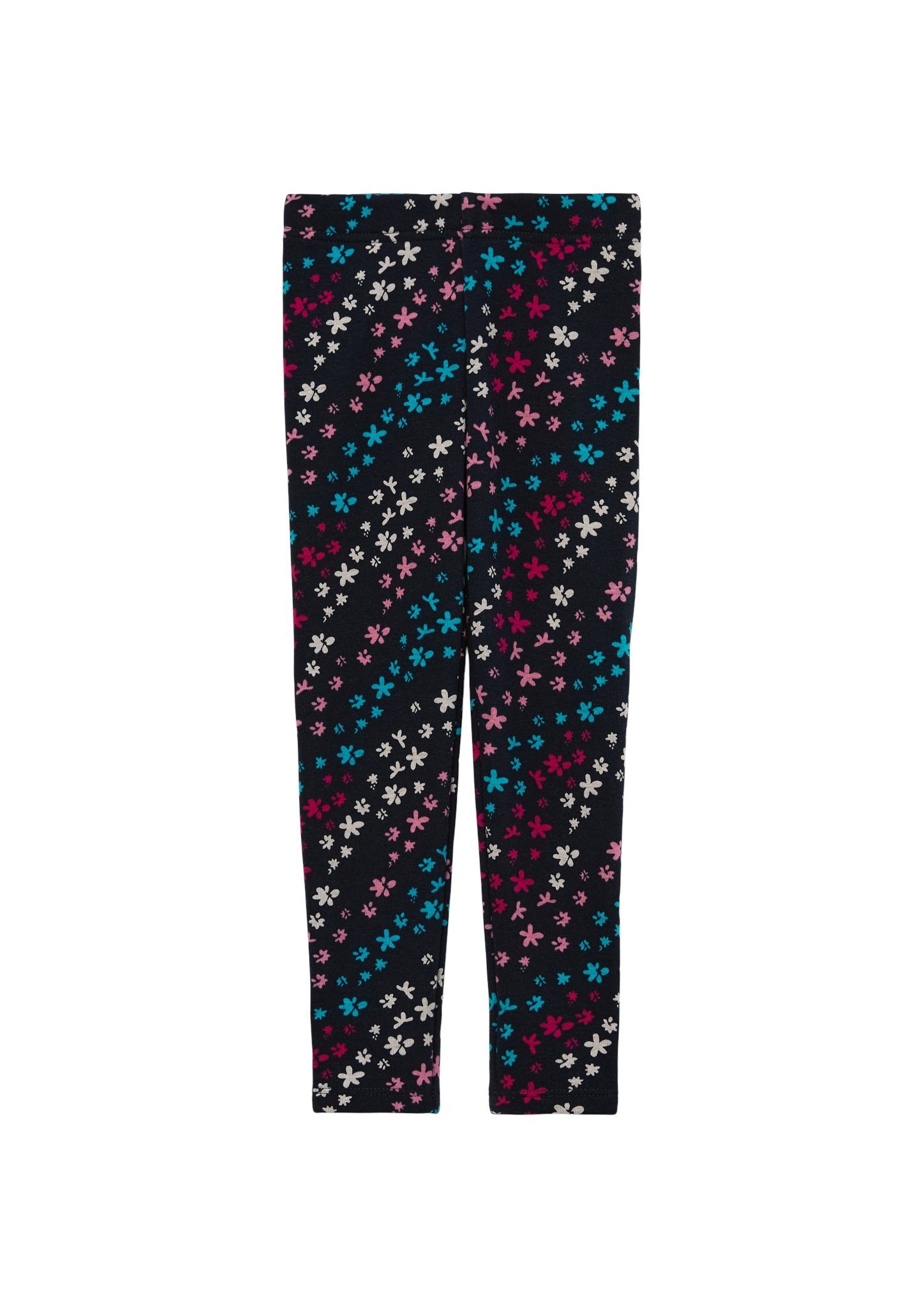 s.Oliver Junior Leggings mit Blumenmuster, Jersey aus elastischer  Baumwolle-Mischnung mit Polyester-Anteil