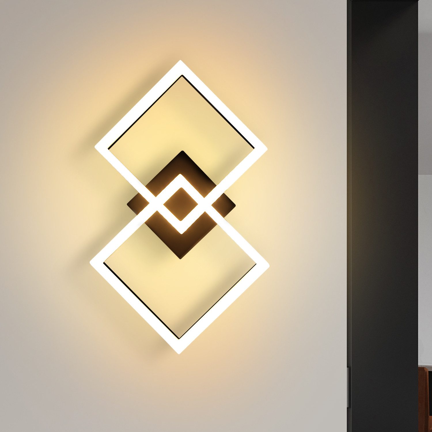 LETGOSPT LED Deckenleuchte 30W Küchenlampe Schwarz günstig online kaufen