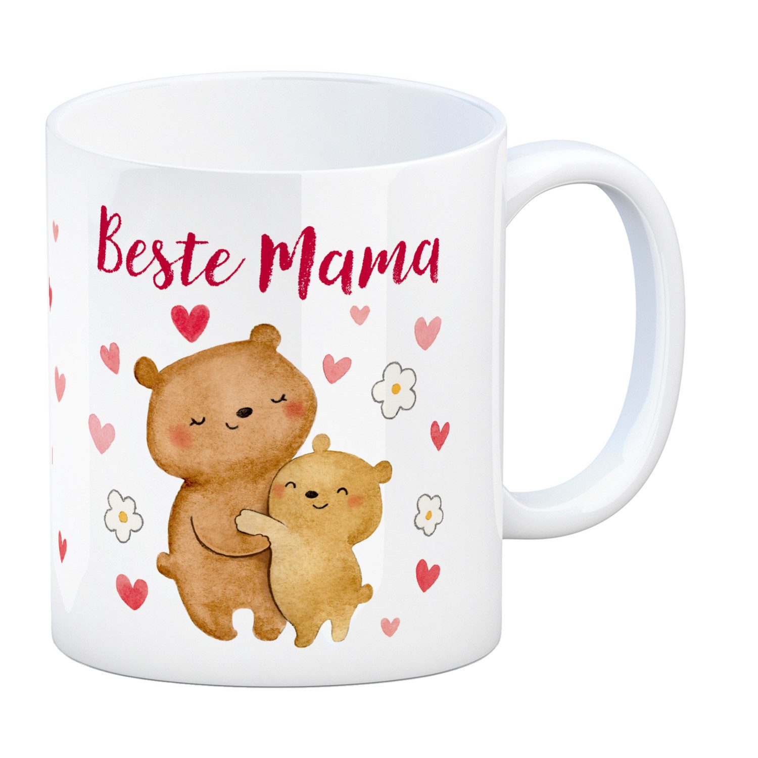 speecheese Tasse Bären Mutter und Kind Kaffeebecher mit Spruch Beste Mama