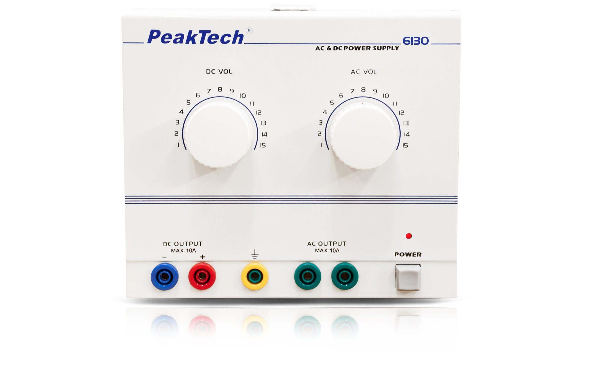 PeakTech PeakTech 6130: AC/DC Labornetzgerät ~ 1 - 15V / 10 A Labor-Netzteil