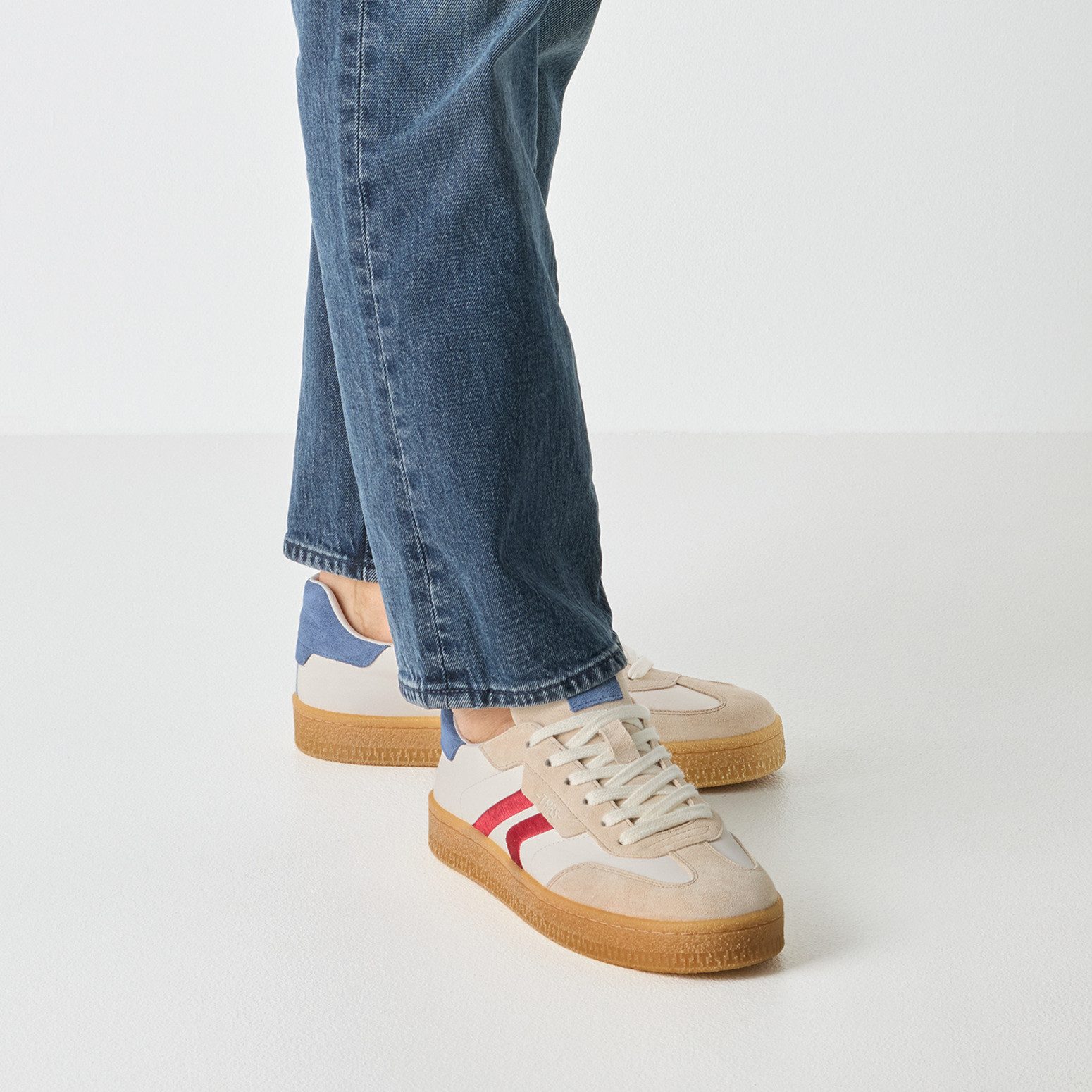 Tamaris Sneaker Freizeitschuh, Halbschuh, Schnürschuh mit Kontrastbesatz, f günstig online kaufen