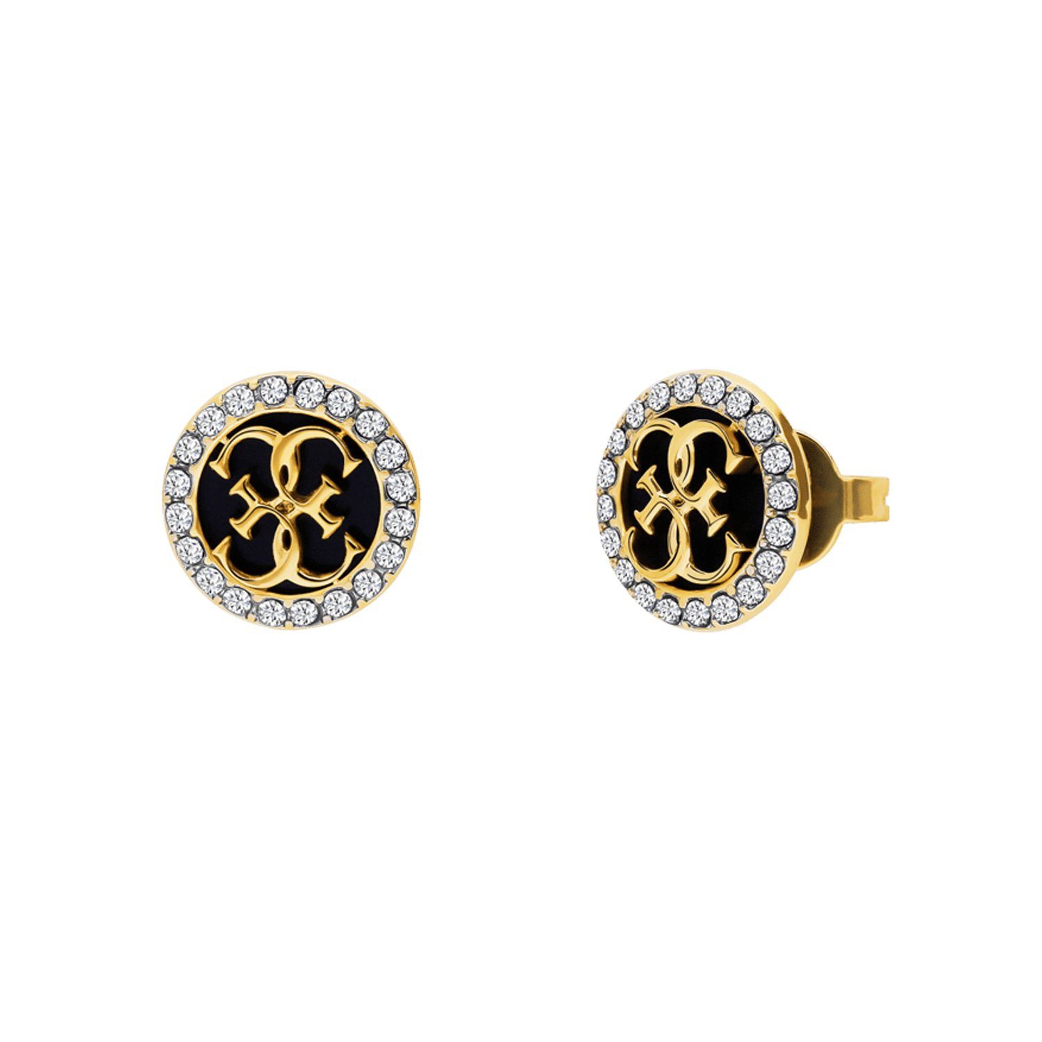 Guess Paar Ohrstecker Ohrring - Stahl - Gold - Kristall - Damen