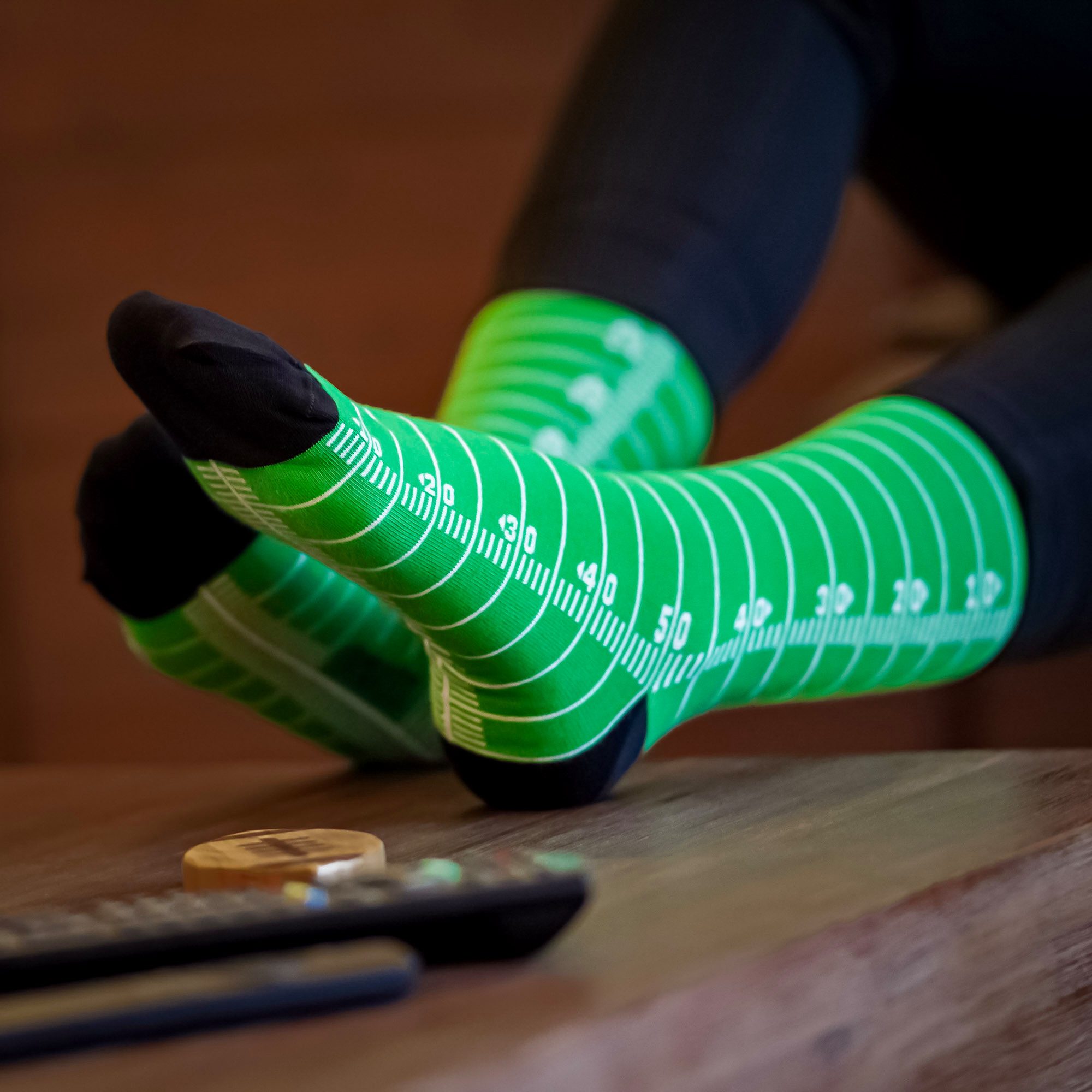 40YARDS Socken American Football Spielfeld Socken One Size (Einheitsgröße: günstig online kaufen