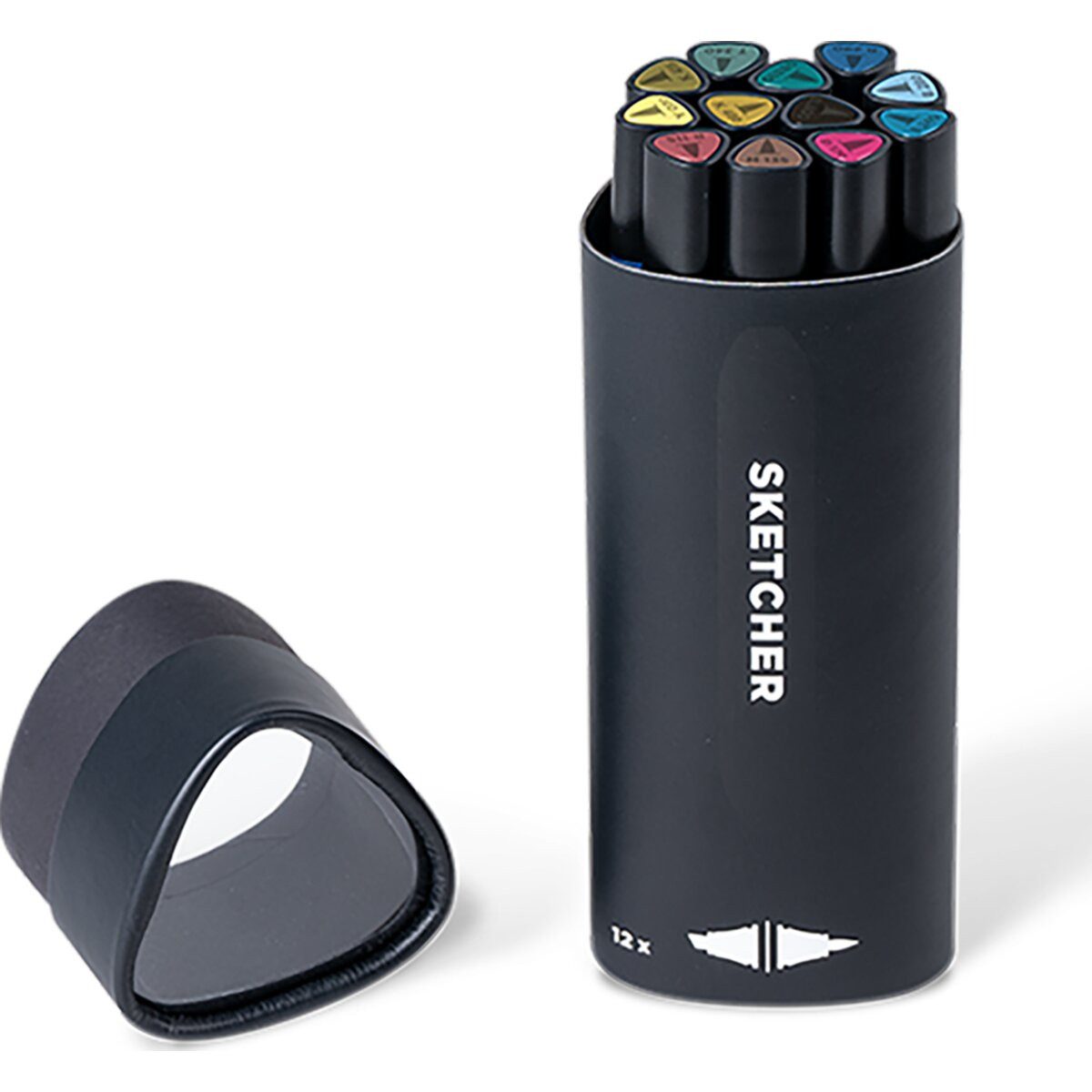 Filzstift Twinmarker Sketcher brush+chisel Main Kit 3 12 Stück.