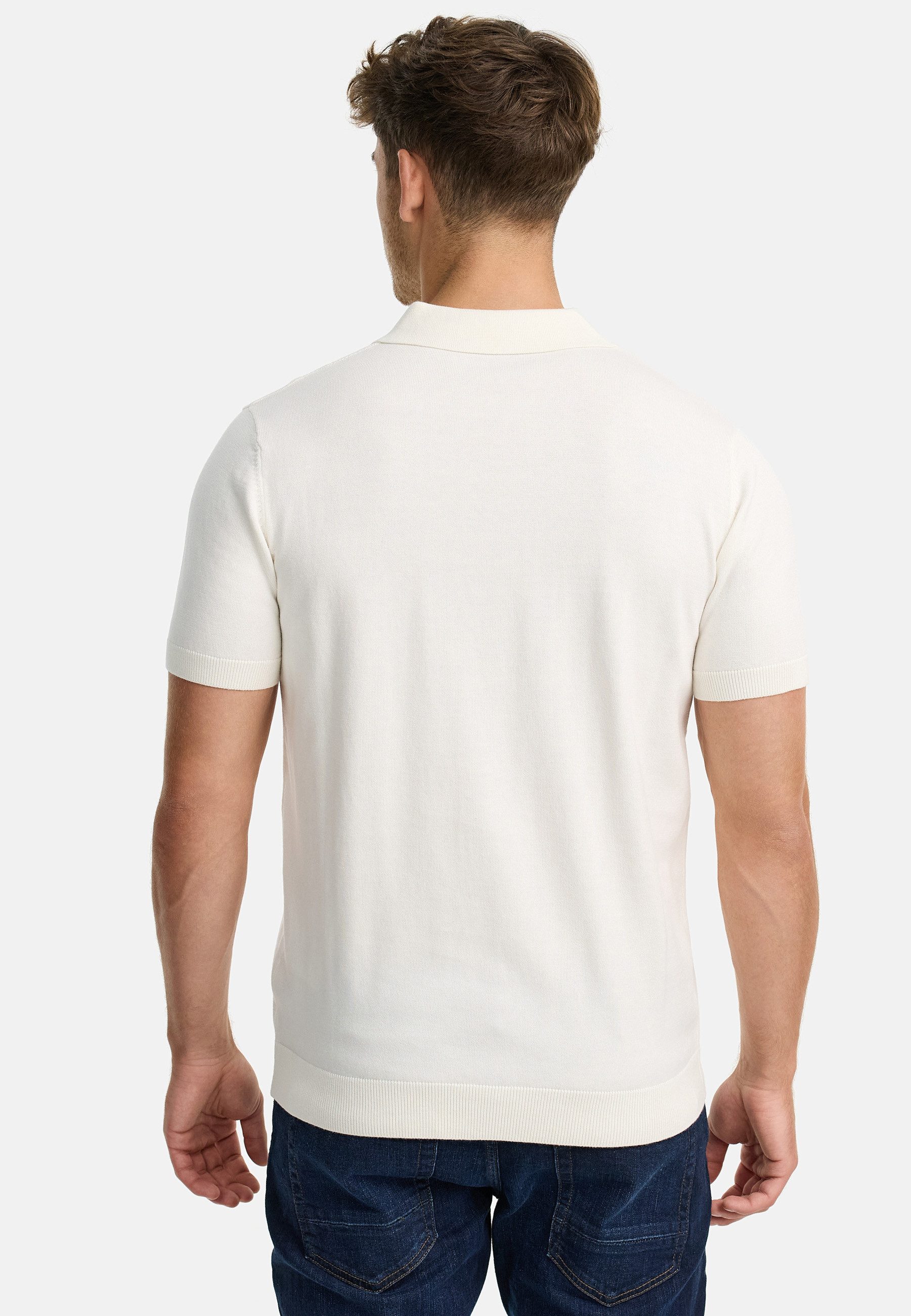 Indicode Poloshirt Herren INSago Polo Shirt Herrenshirt Kurzarm-Poloshirt mit Reißverschluss