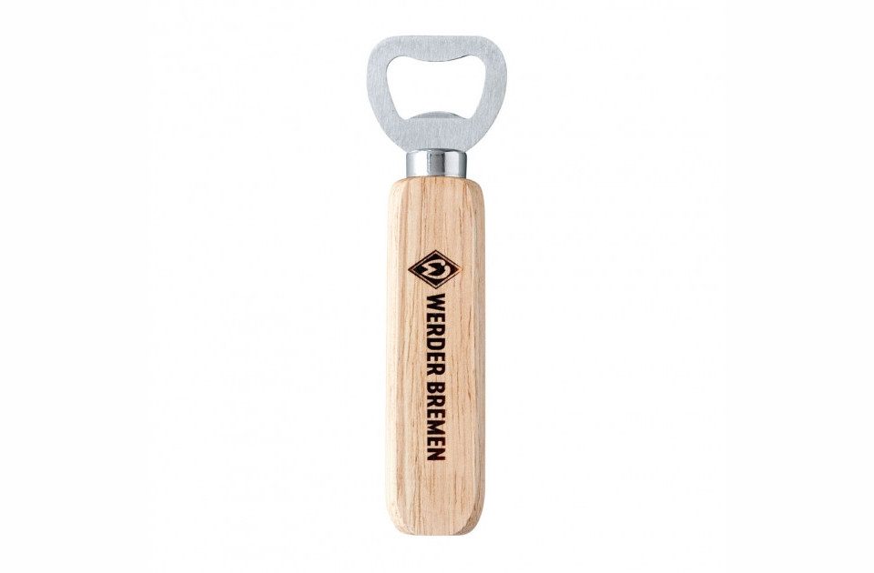 Werder Bremen Tasse Holzflaschenöffner Raute