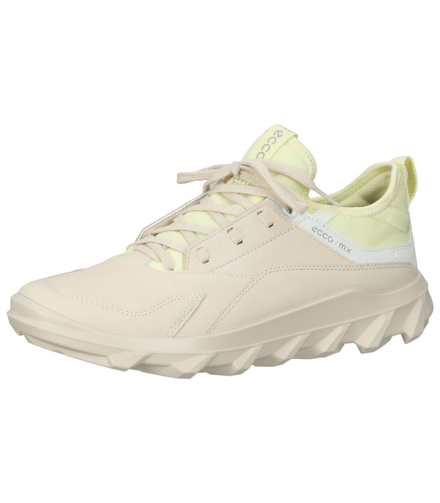 Ecco Sneaker Leder Beige Gelb Sneaker