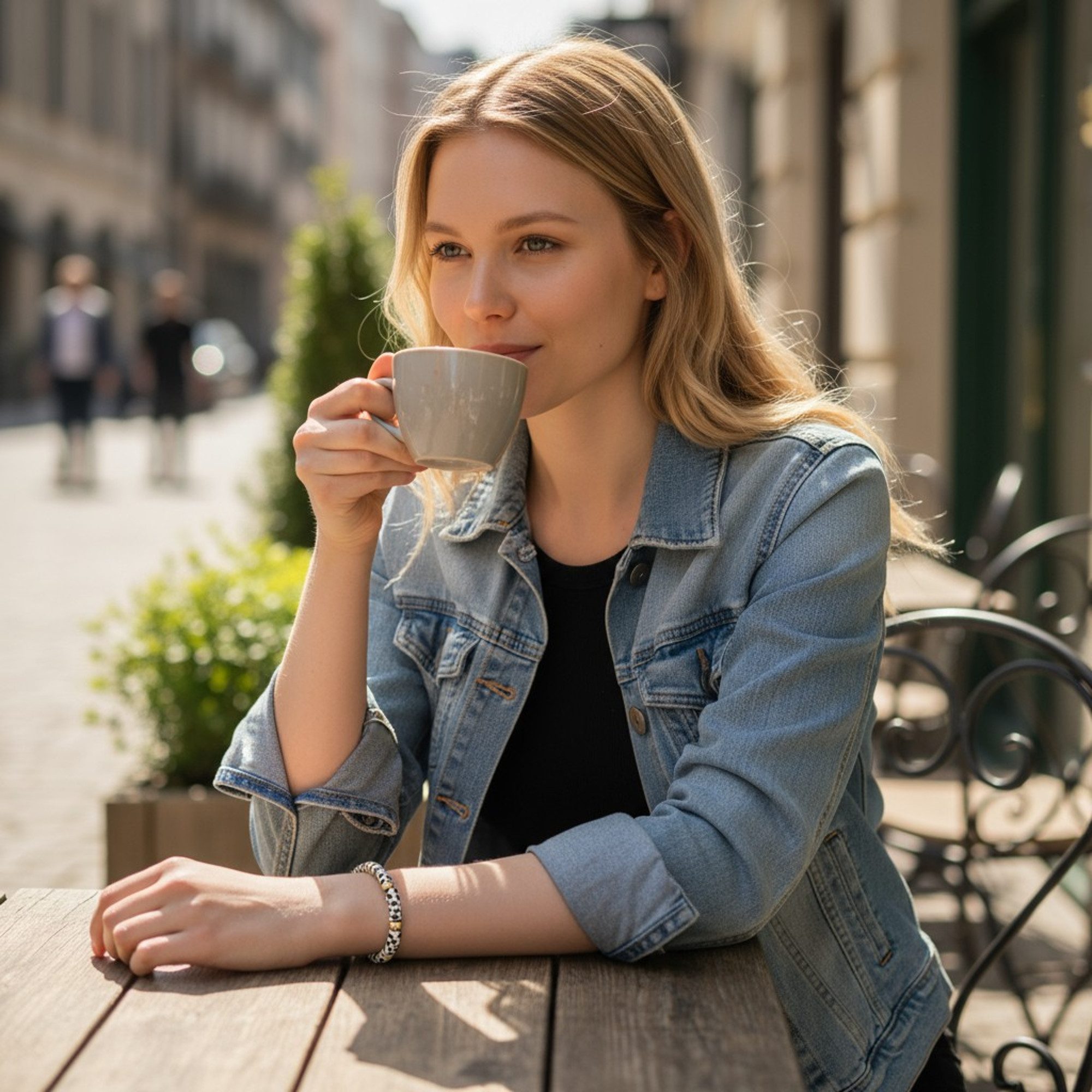 KARMA Armband Damen Acryl dehnbar Leo günstig online kaufen