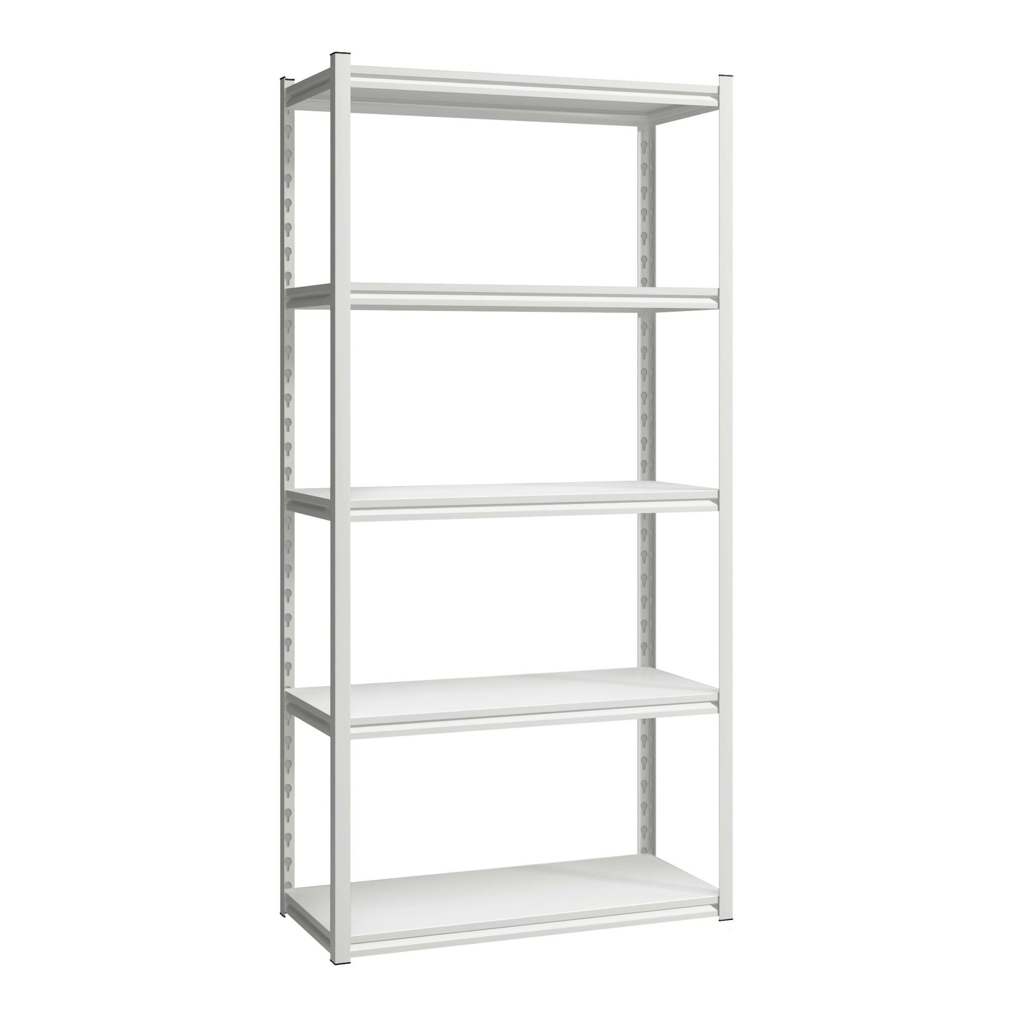 en.casa Schwerlastregal, »Austrheim« Standregal aus Stahl 183x90x40cm Weiß günstig online kaufen