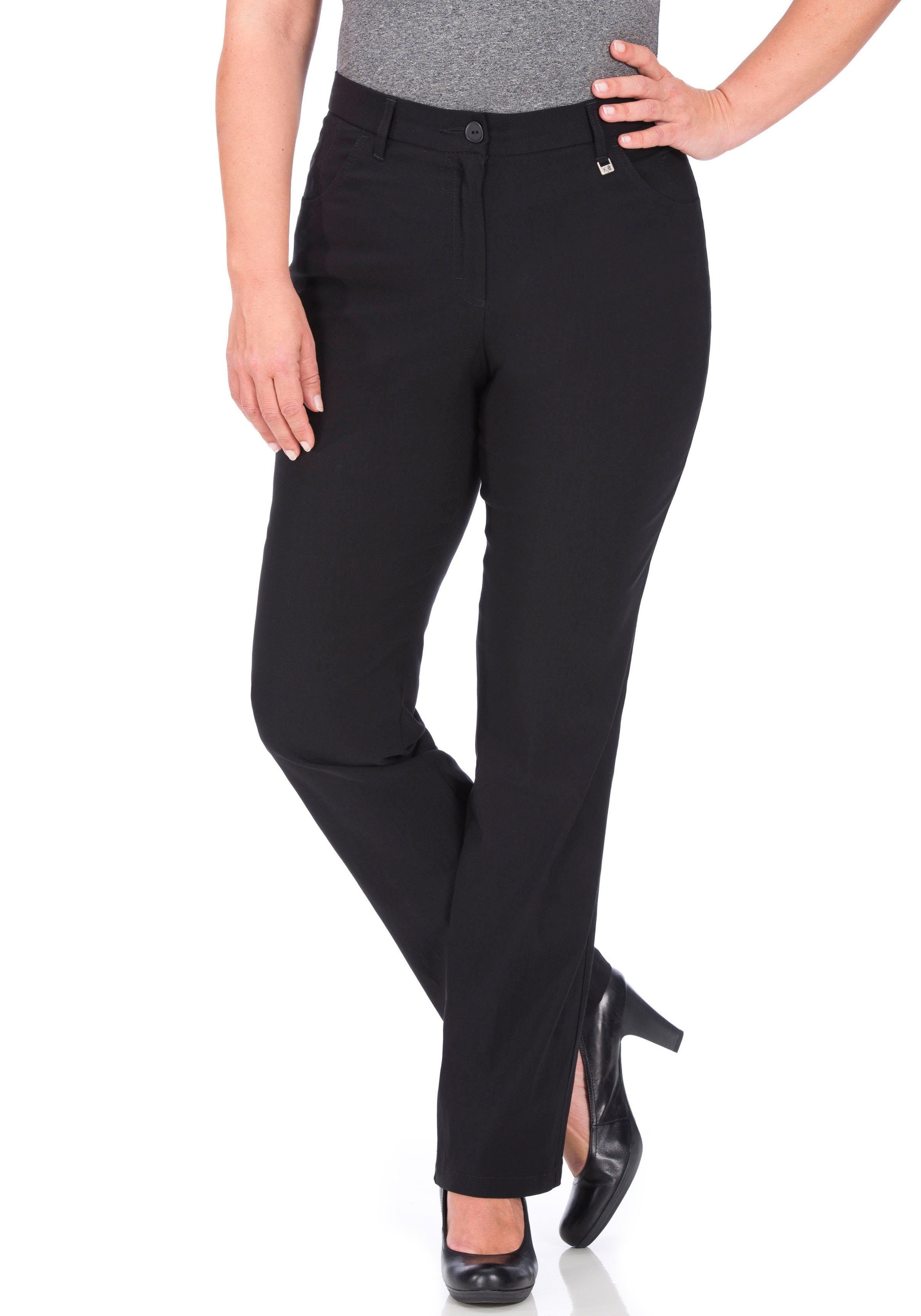 KjBRAND 5-Pocket-Hose Betty Bengaline in bequemer Form schwarz