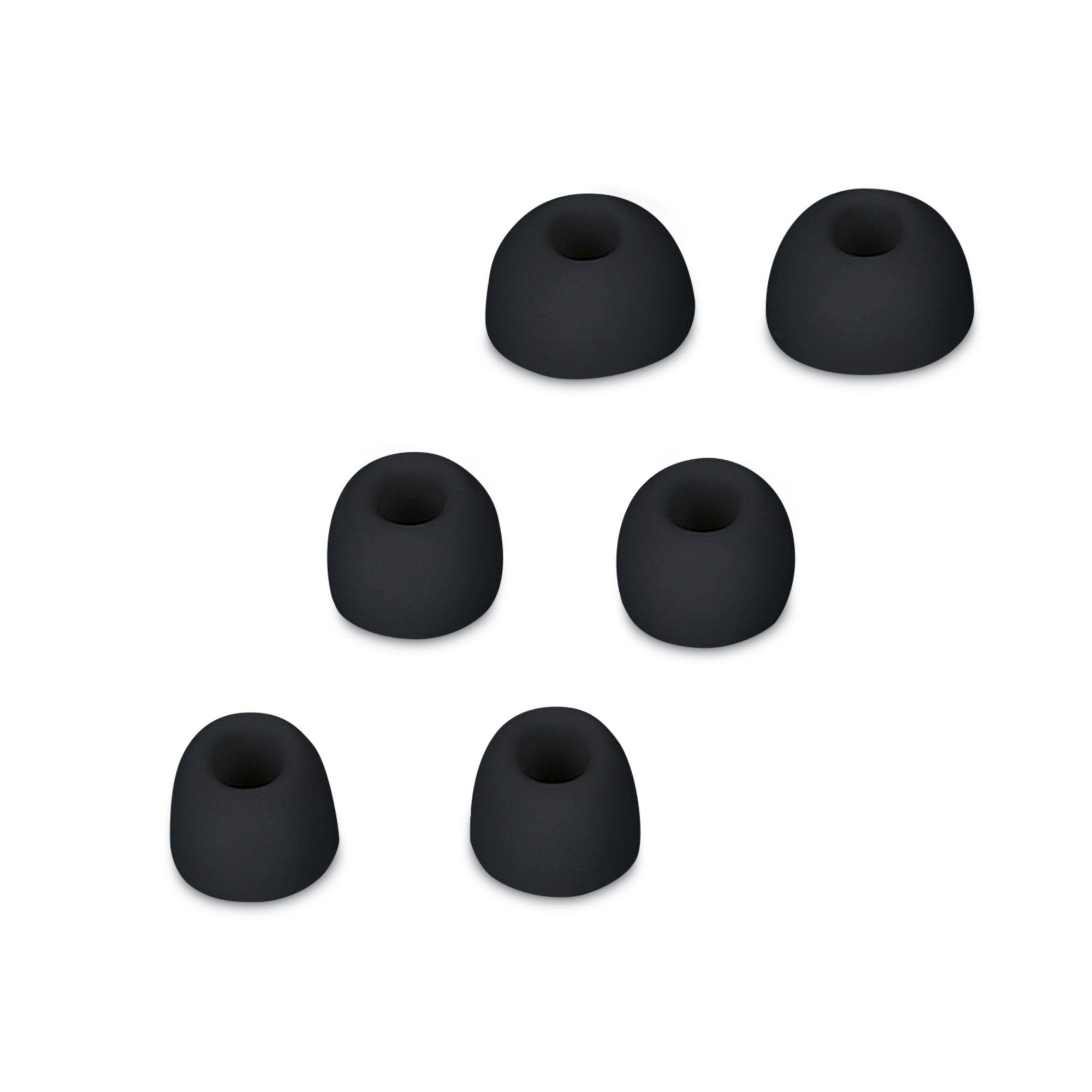 Kopfhörer) Größen kwmobile / Apple Silikon - 6x Polster Ohrstöpsel 2 (3 Ohrpolster In-Ear Schwarz für 1 Airpods Pro Pro