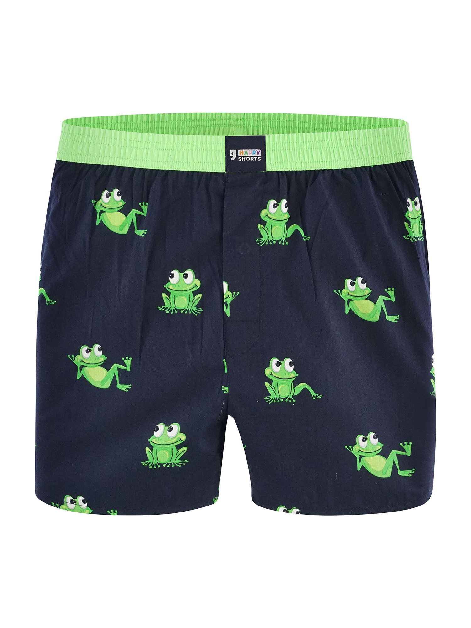 HAPPY SHORTS Boxer Funny Motives - hochwertige Shorts mit verschiedenen Motiven (3-St) American Boxershorts - breiter Komfortbund - witzig, bunt und bequem