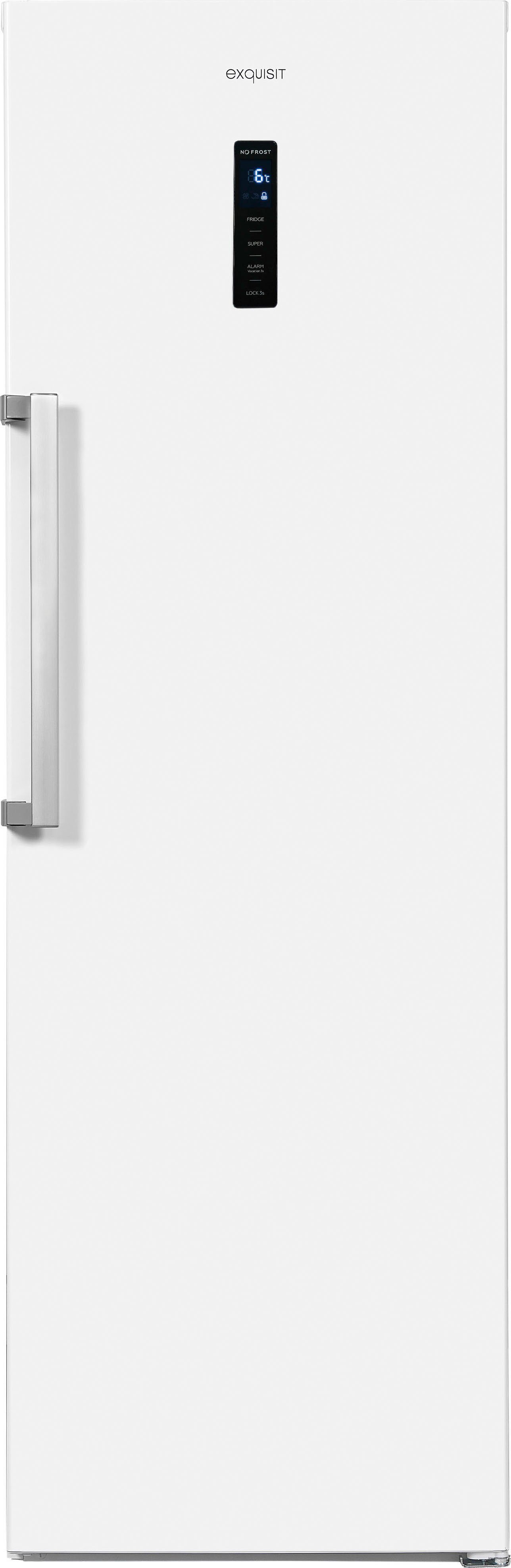 185 Vollraumkühlschrank cm weiß breit cm exquisit KS360-V-HE-040D, hoch, 60