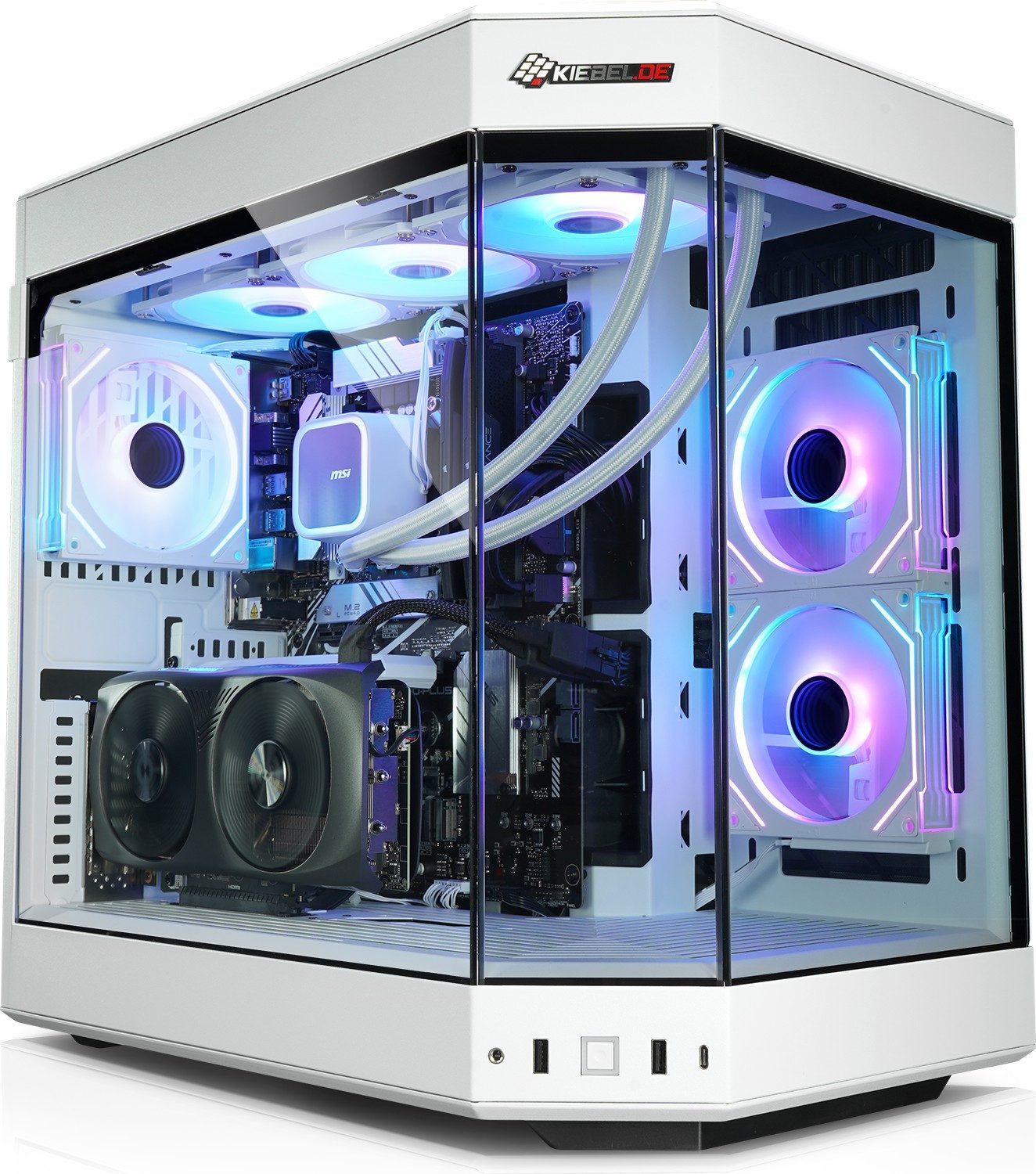 Kiebel Poseidon Ultra Gaming-PC (Intel Intel Core Ultra 7 265KF, RTX 5070 Ti, 32 GB RAM, 2000 GB SSD, Wasserkühlung, WLAN)