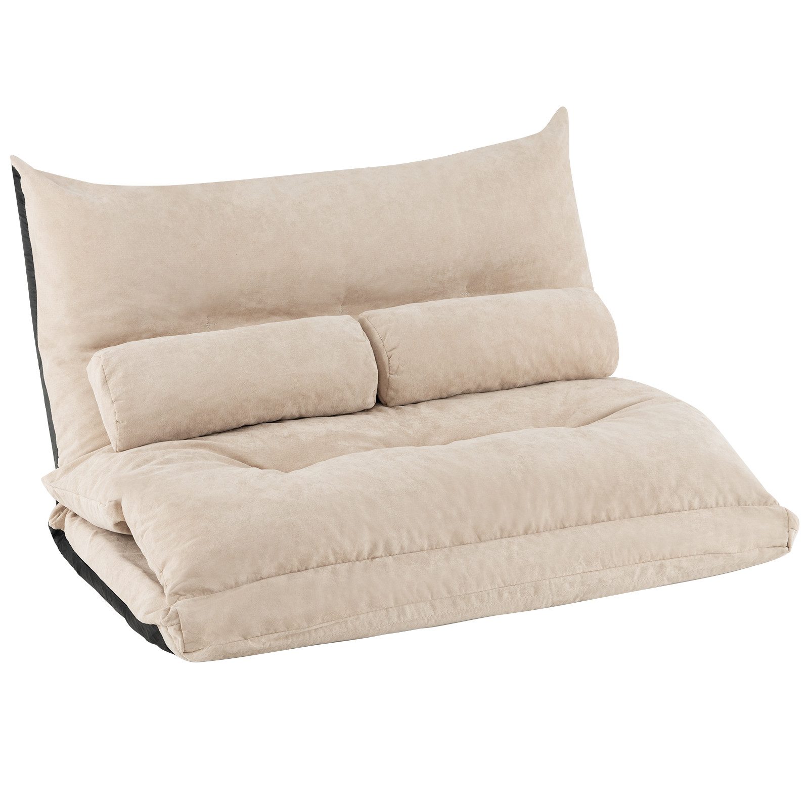 COSTWAY Sofa Bodensofa, verstellbare Rückenlehne, 3in1 günstig online kaufen