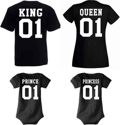 Youth Designz Strampler »King Queen Prince Princess Herren Damen Baby T-Shirt Strampler Body Set« (1-tlg) in tollem Design