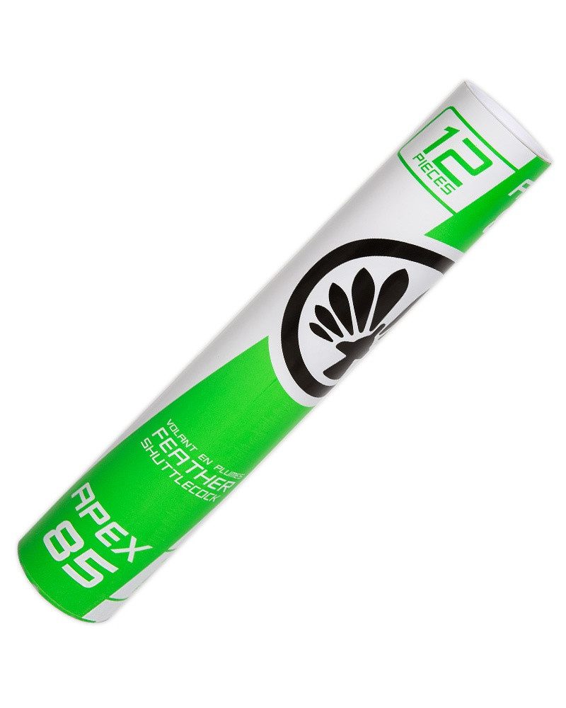 Oliver Badmintonball Apex 85 Naturfeder weiss Dose 12er, Geschwindigkeit: 77