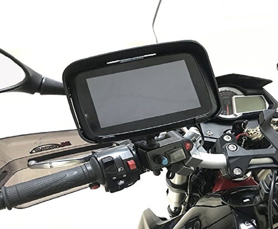 Drive-M Motorrad (Zentraleuropa für Motorrad (19 und Länder), 2-in-1-Funktion Für GABITECH lebenslanger 5 PKW) PKW inklusive Kartenupdates, Motorrad-Navigationsgerät Zoll Navi und GPS Navigationsgerät