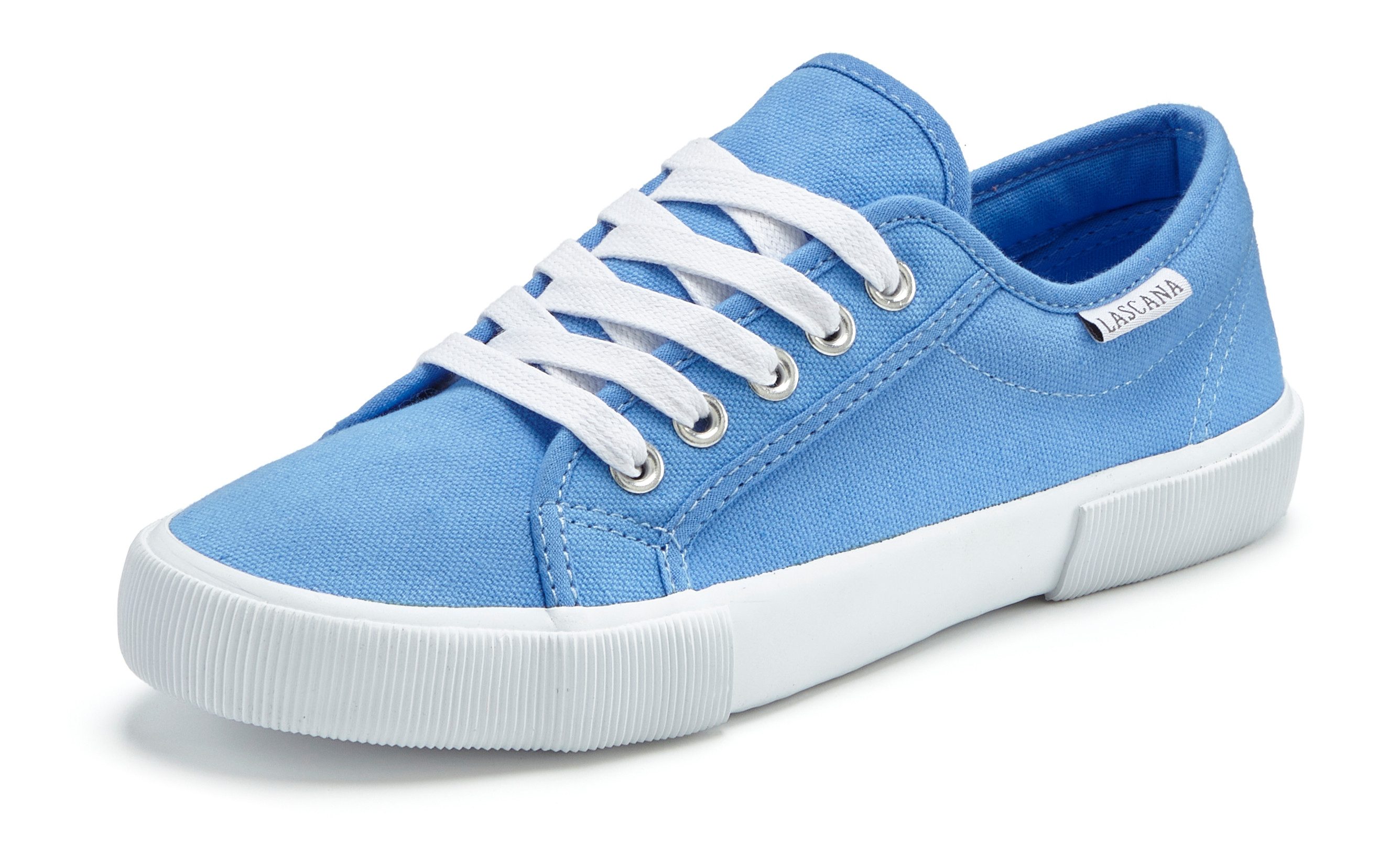 LASCANA Sneaker aus Textil, Schnürhalbschuh, Freizeitschuh, Turnschuh