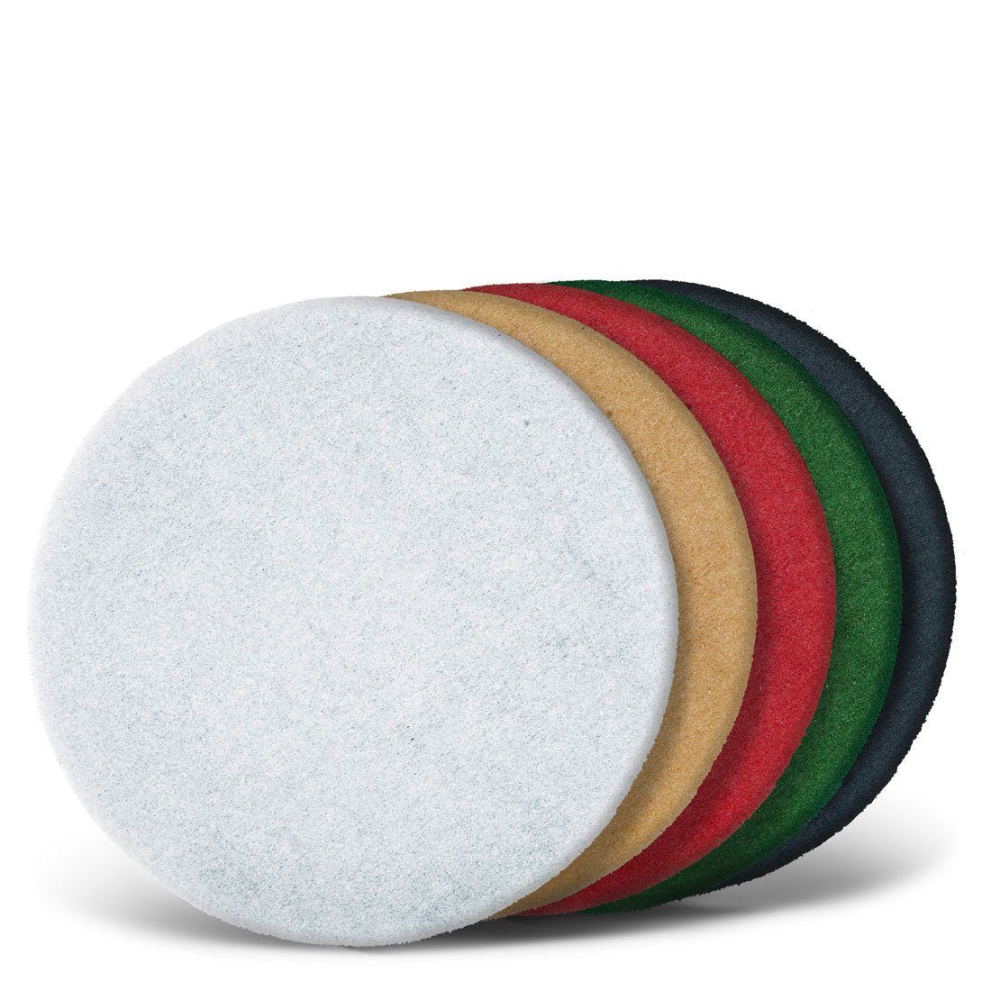 MENZER Polierpad Ø 330 mm Superpads für Einscheibenmaschinen, Polyester, 5 Stk., weiß