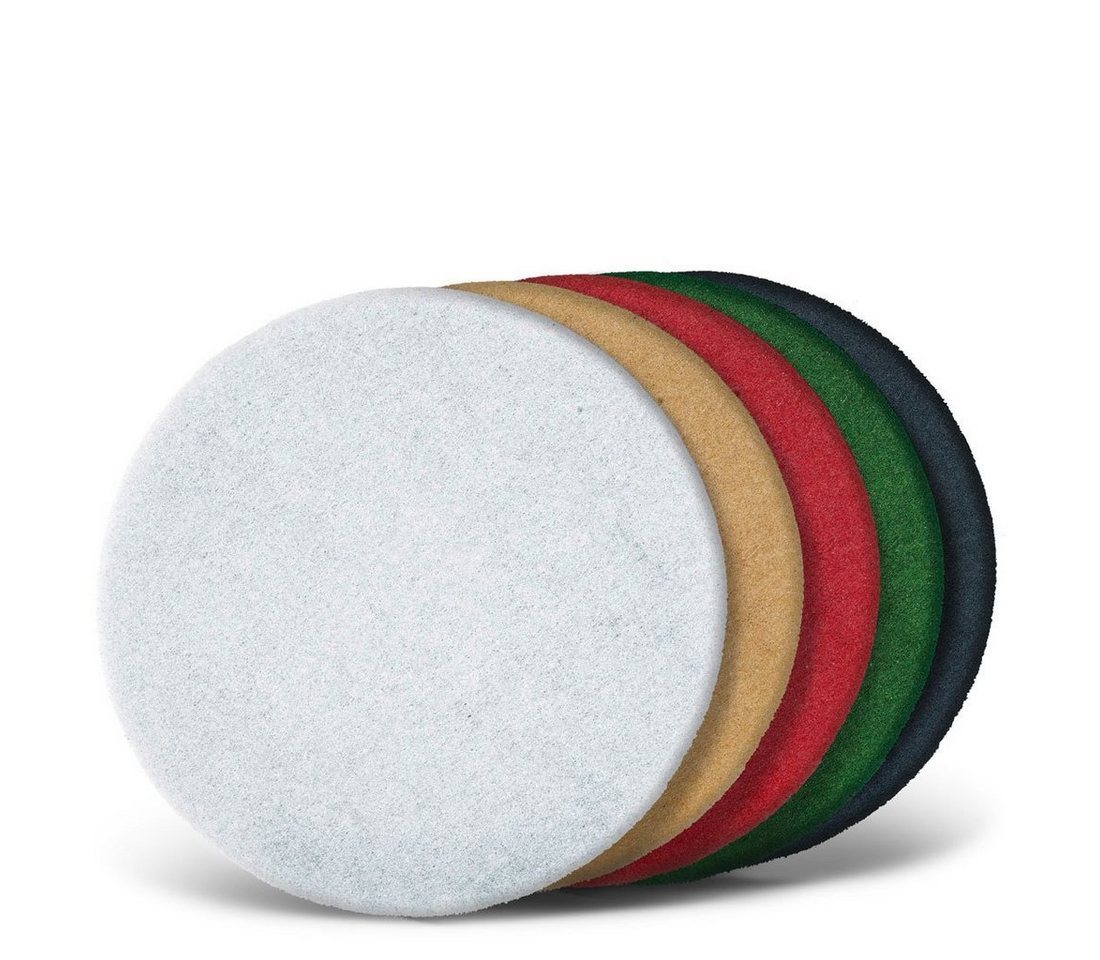 Thumbnail - MENZER Polierpad Ø 330 mm Superpads für Einscheibenmaschinen, Polyester, 5 Stk., weiß