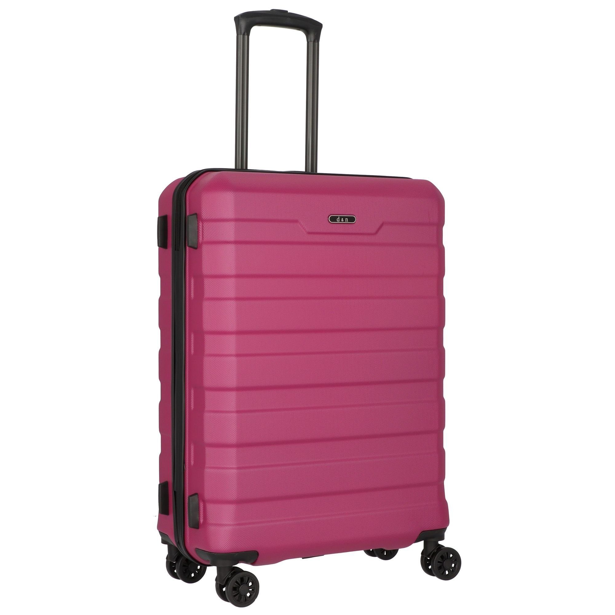 ABS 4 Rollen, tlg), Trolleyset (3-teilig, 2400, 3 Line D&N pink Travel