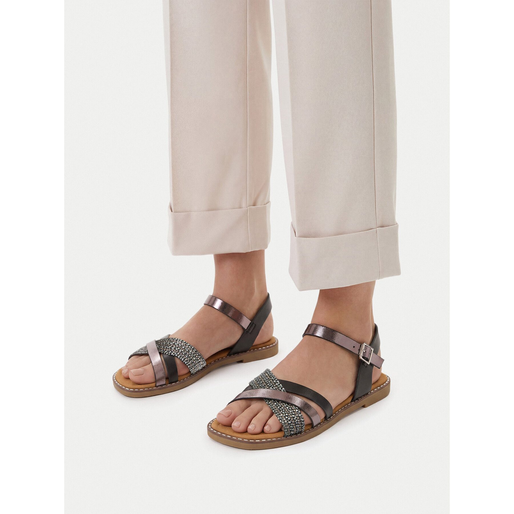 Jenny Jenny Damen-Sandalen Schwarz Sandale